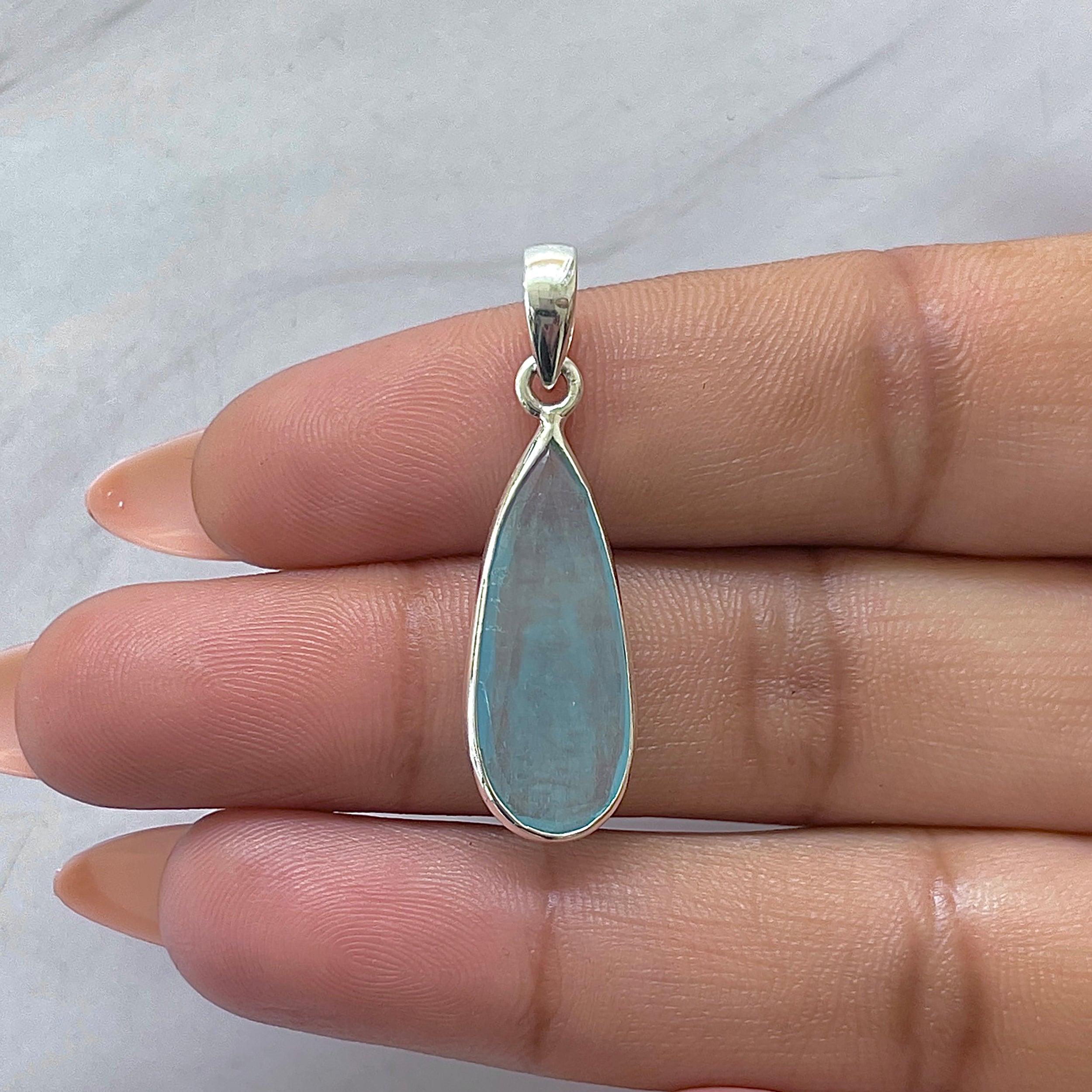 Aquamarine Pendant-(AQM-P-58.)