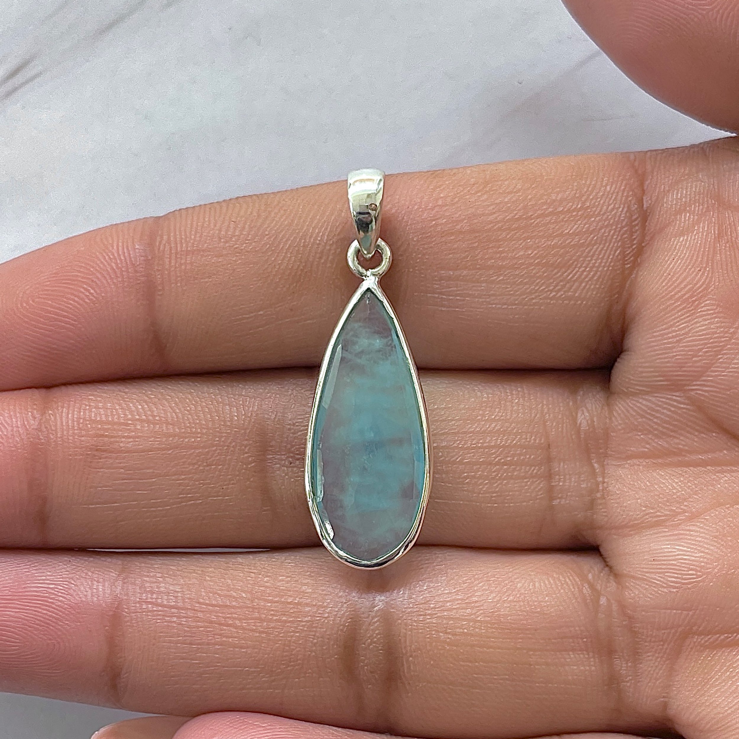 Aquamarine Pendant-(AQM-P-59.)