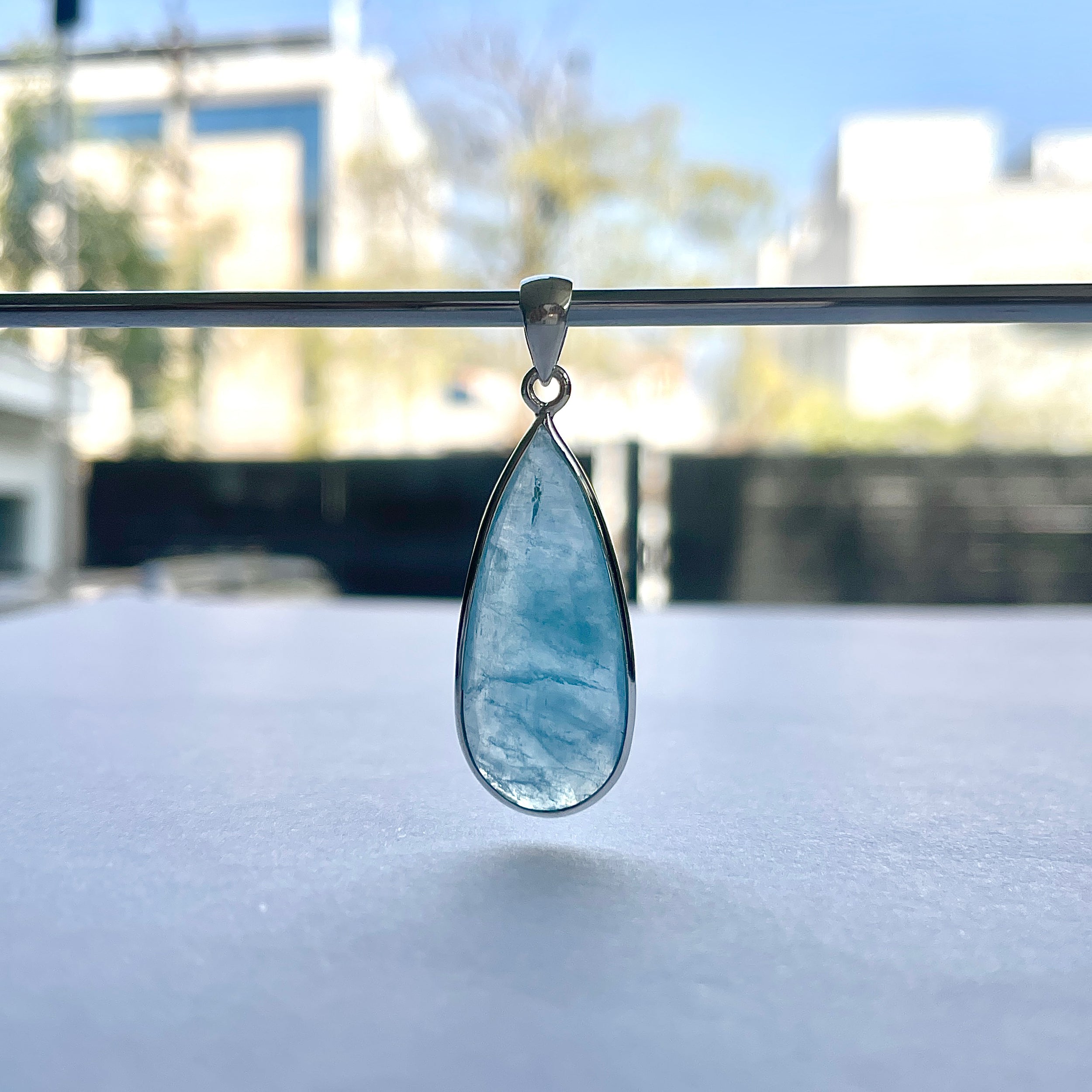 Aquamarine Pendant-(AQM-P-60.)