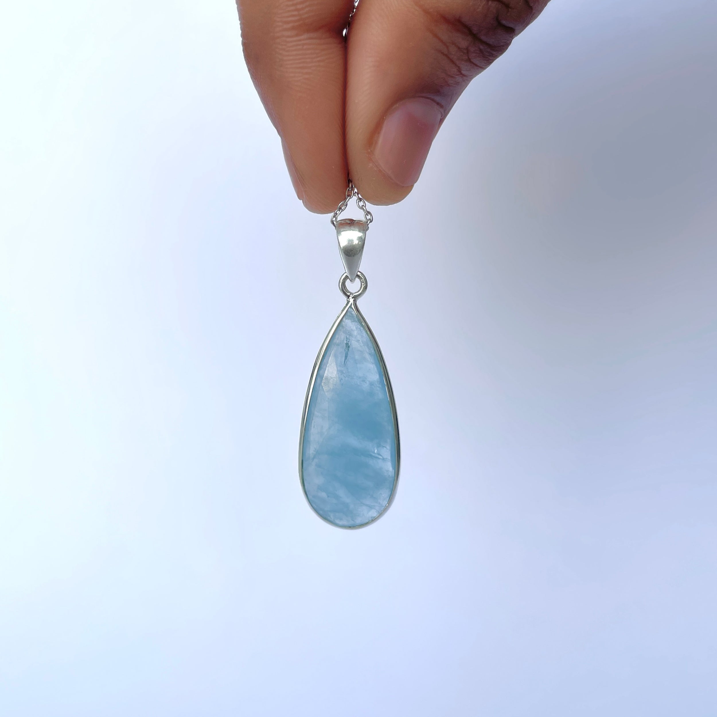 Aquamarine Pendant-(AQM-P-60.)