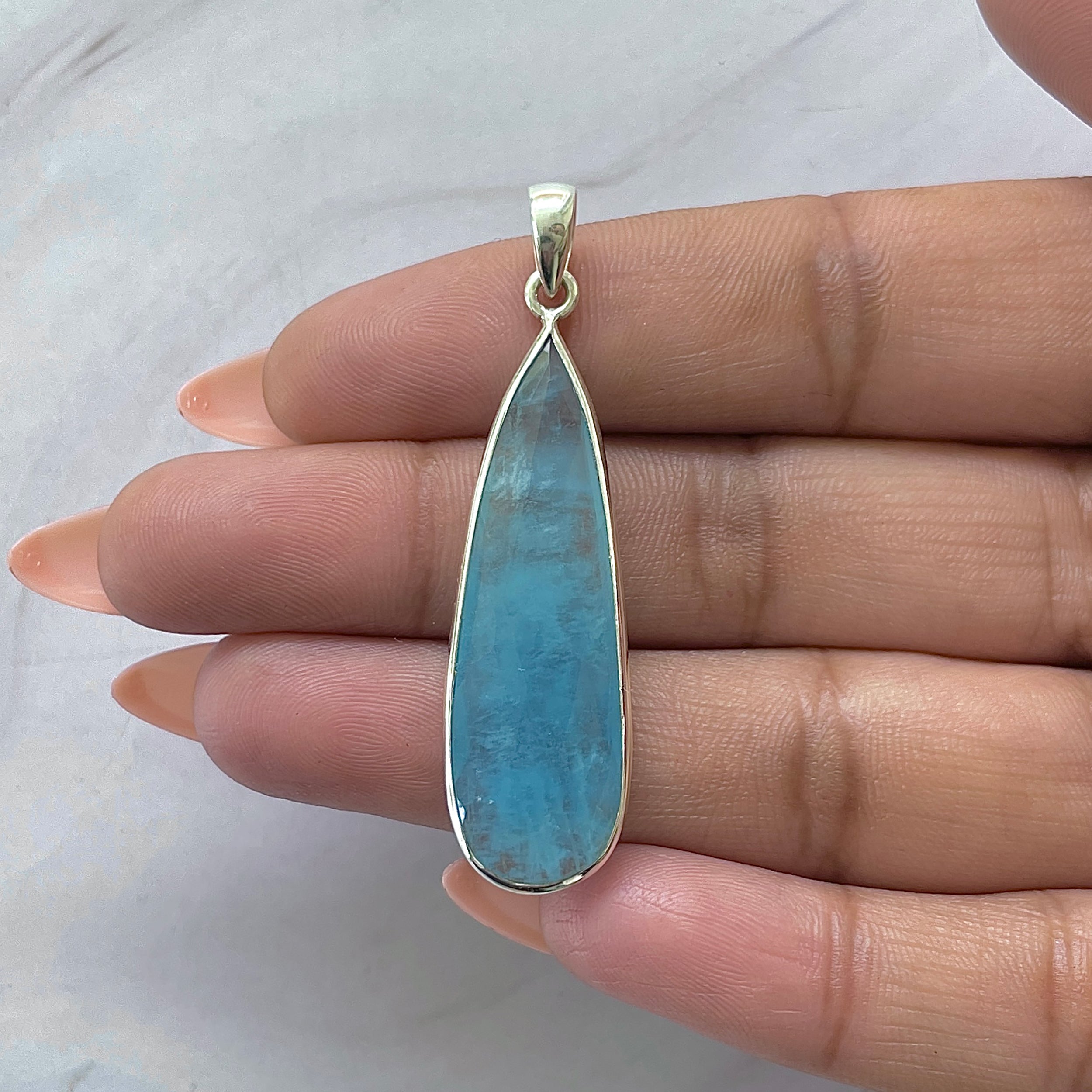 Aquamarine Pendant-(AQM-P-63.)