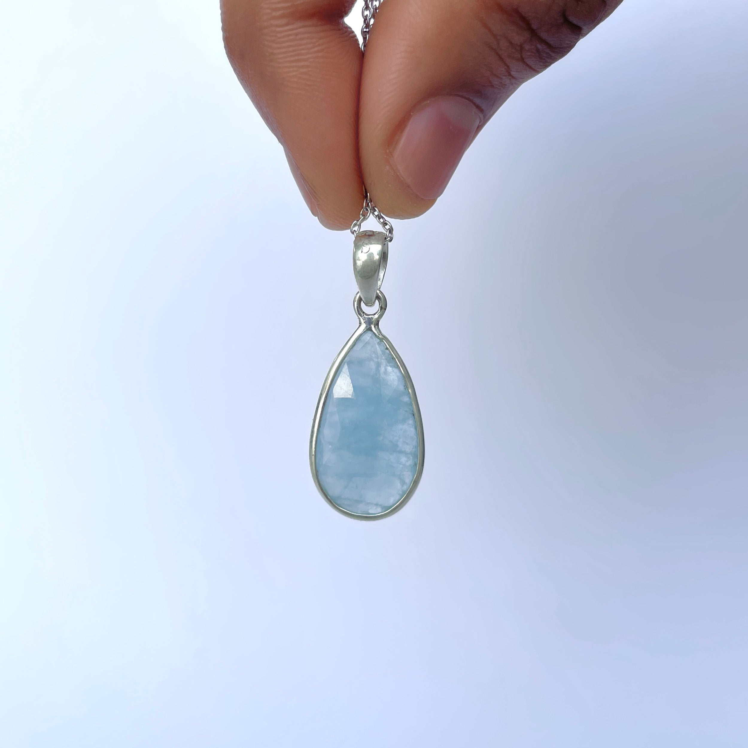 Aquamarine Pendant-(AQM-P-69.)