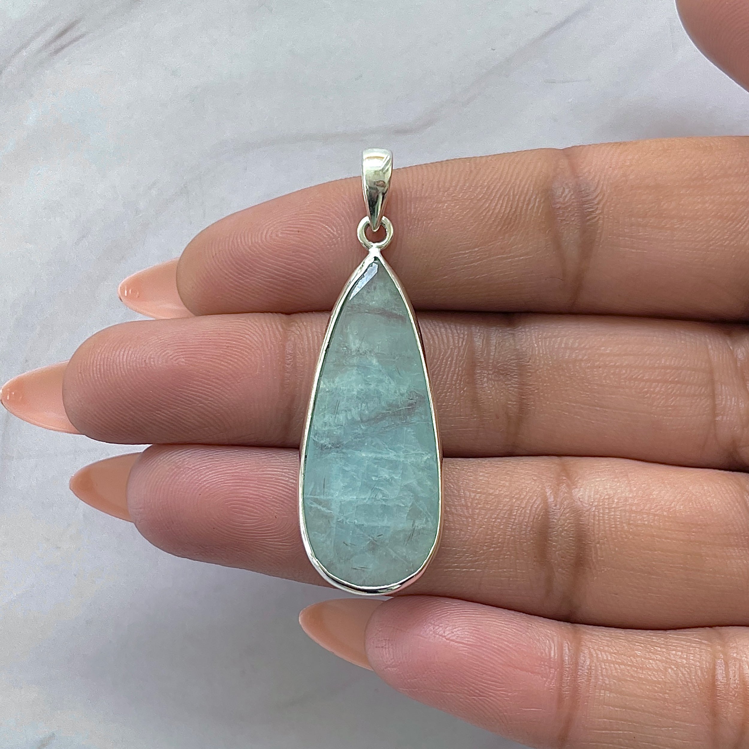 Aquamarine Pendant-(AQM-P-70.)