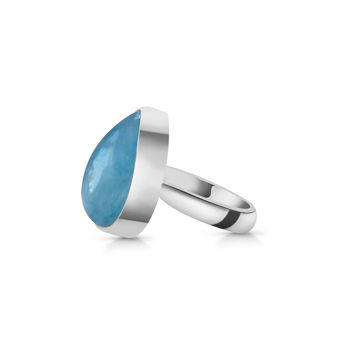 Aquamarine Adjustable Ring-(AQM-R-1.)