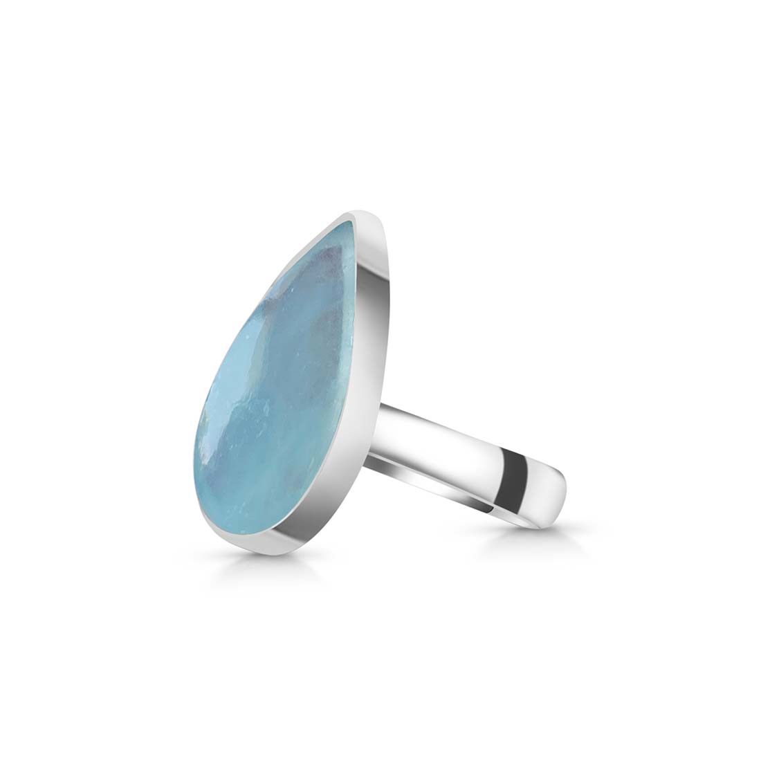 Aquamarine Adjustable Ring-(AQM-R-16.)