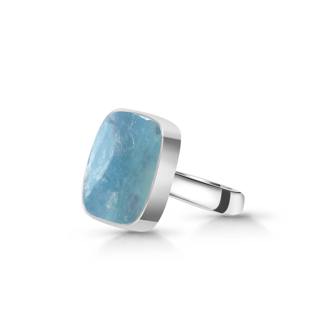 Aquamarine Adjustable Ring-(AQM-R-26.)