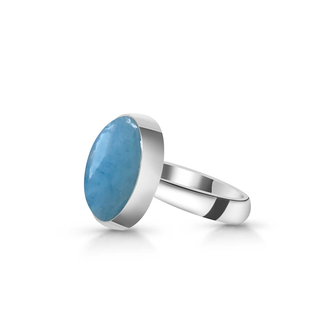 Aquamarine Adjustable Ring-(AQM-R-29.)