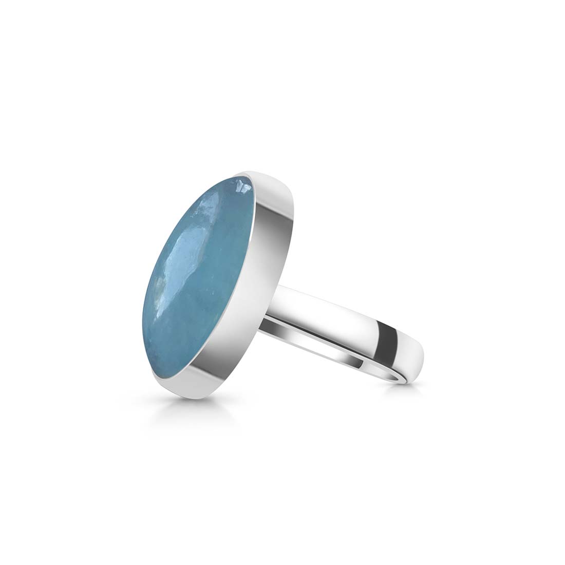 Aquamarine Adjustable Ring-(AQM-R-33.)