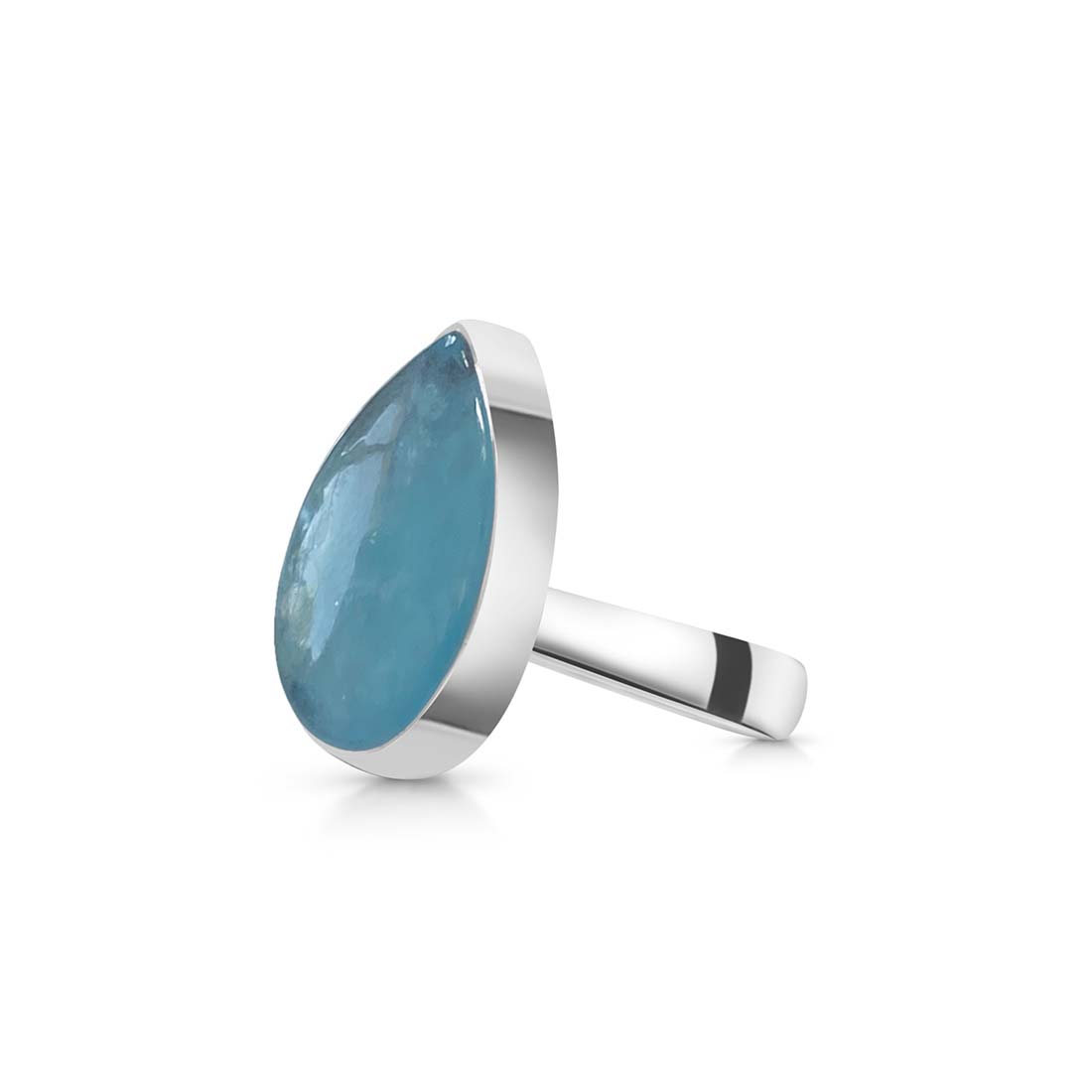 Aquamarine Adjustable Ring-(AQM-R-34.)