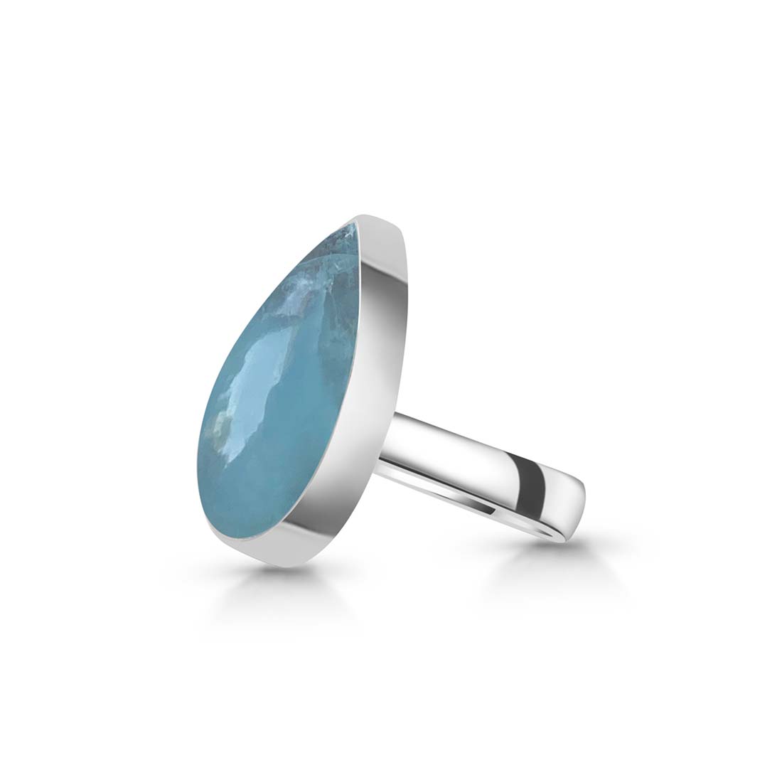 Aquamarine Adjustable Ring-(AQM-R-39.)