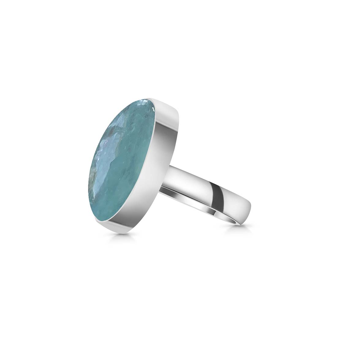 Aquamarine Adjustable Ring-(AQM-R-41.)