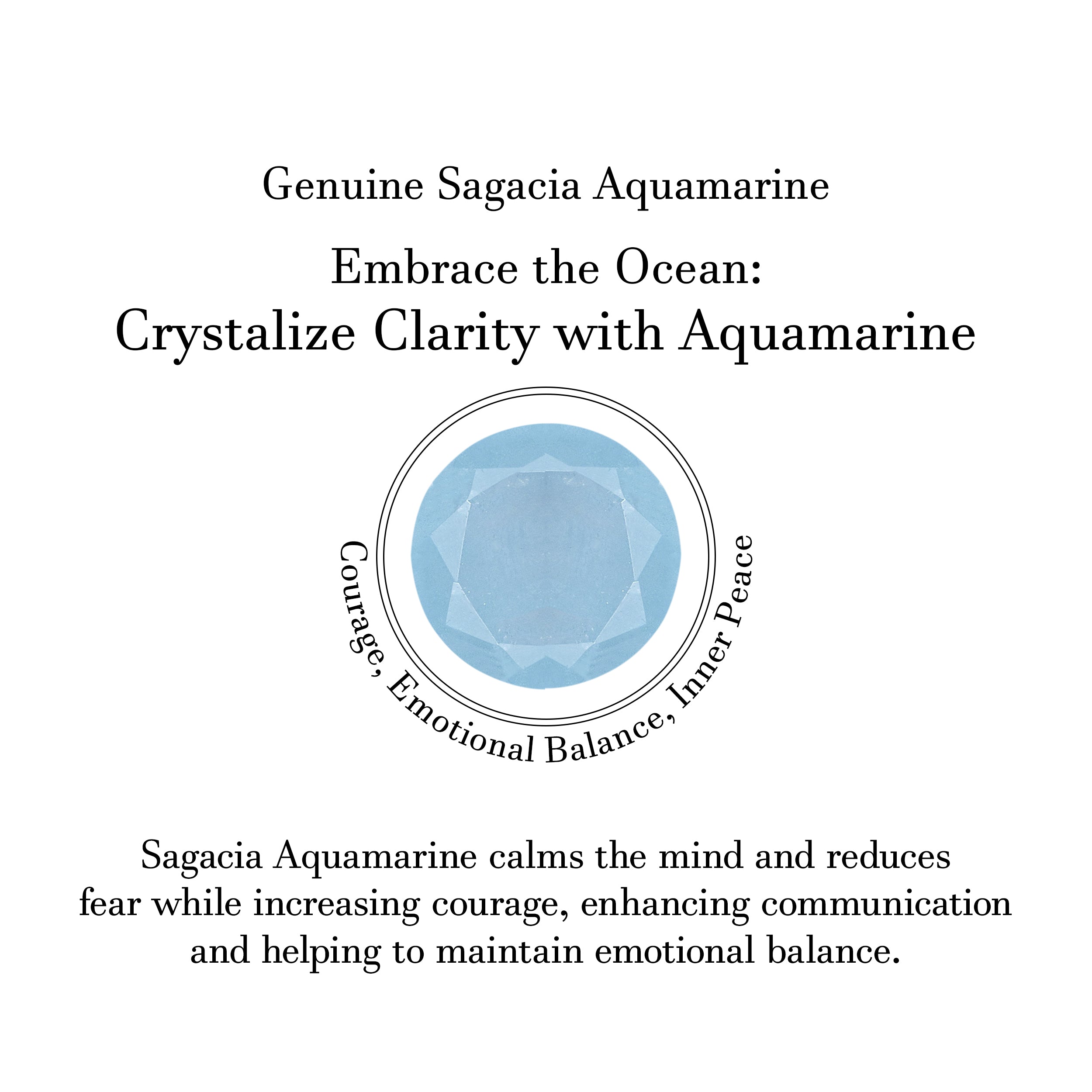 Aquamarine Stud Earring-(AQM-SE-1435.)