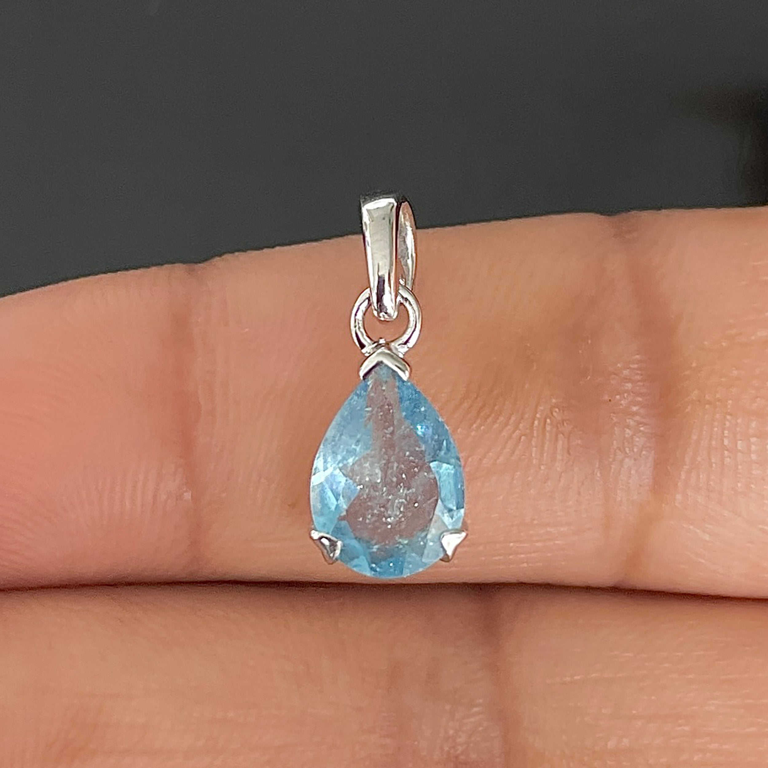 Aquamarine Pendant-(AQM-SP-689.)