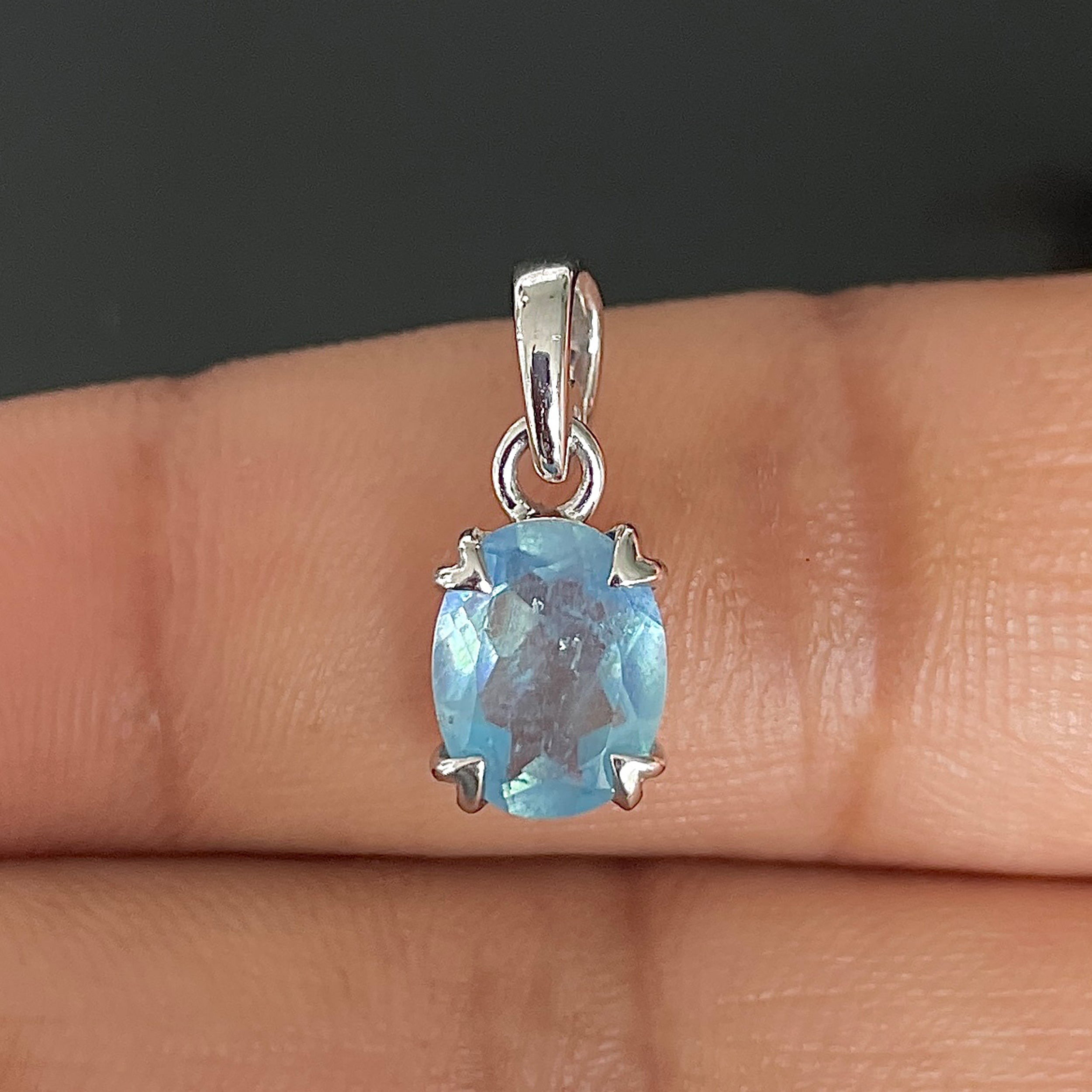 Aquamarine Pendant-(AQM-SP-762.)