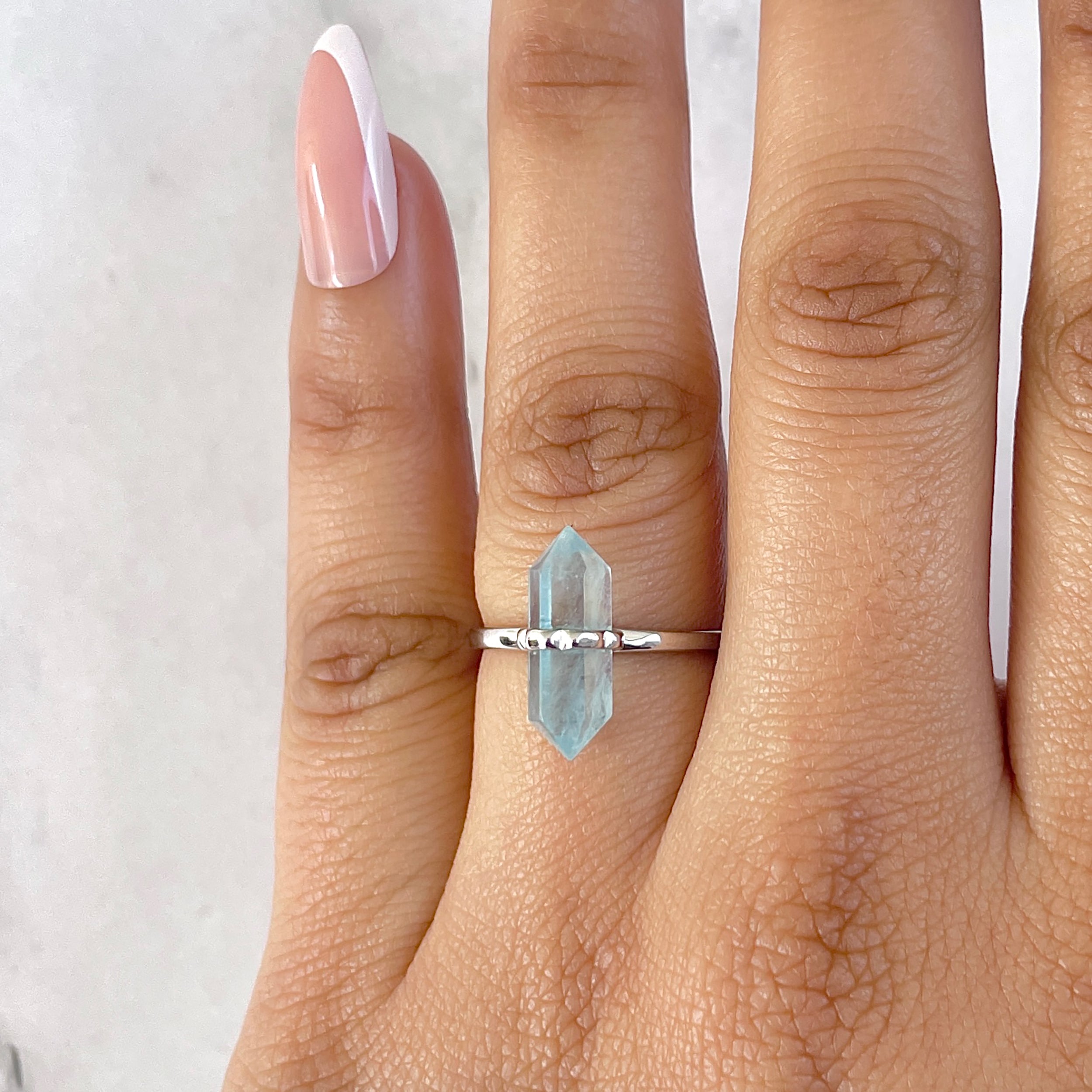 Aquamarine Ring-(AQM-SR-1748.)