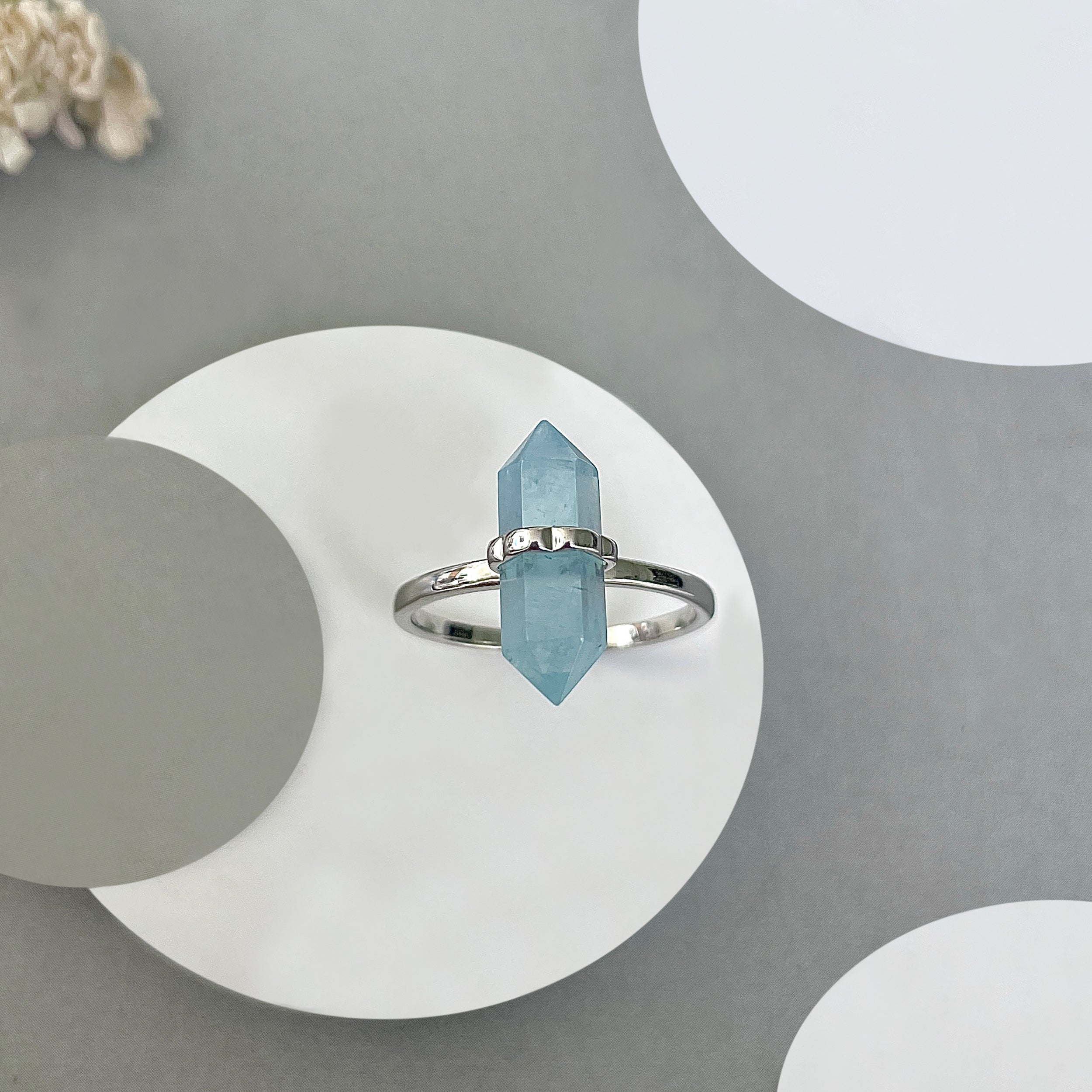 Aquamarine Ring-(AQM-SR-1748.)