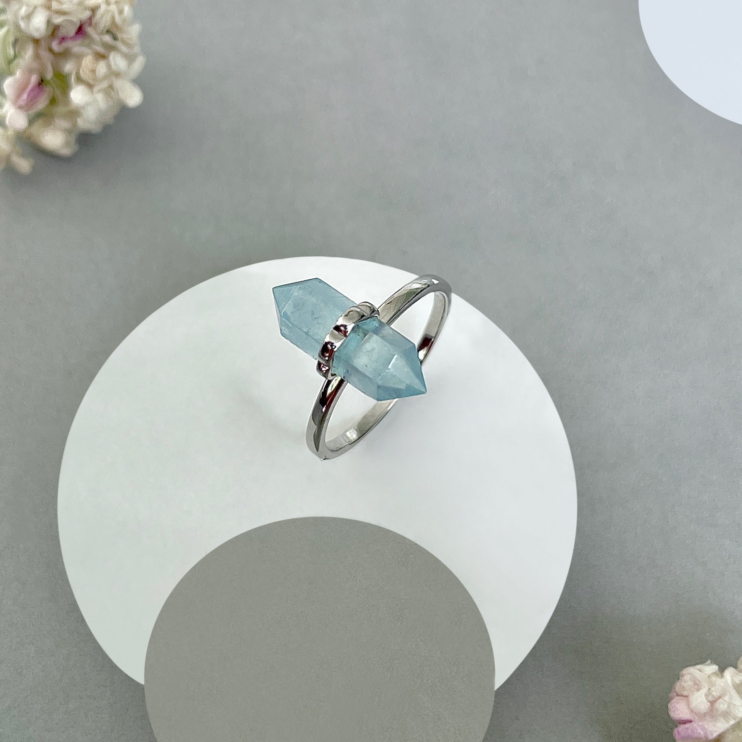 Aquamarine Ring-(AQM-SR-1748.)
