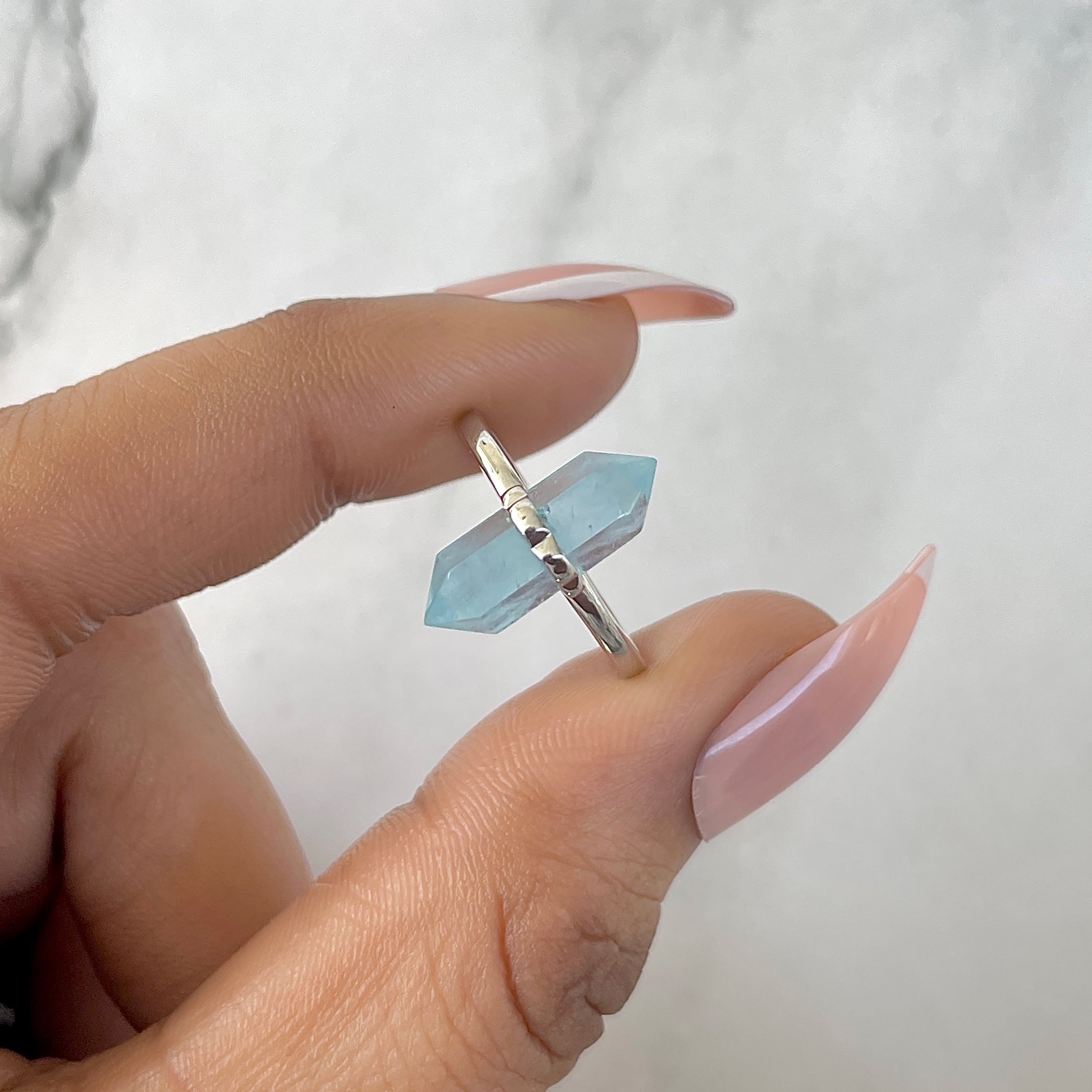 Aquamarine Ring-(AQM-SR-1748.)