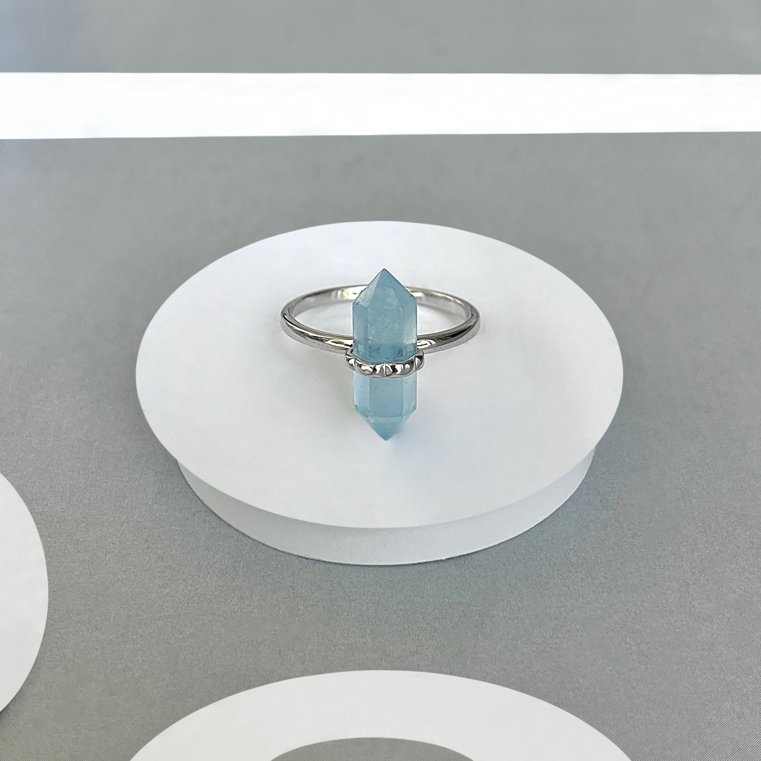 Aquamarine Ring-(AQM-SR-1748.)
