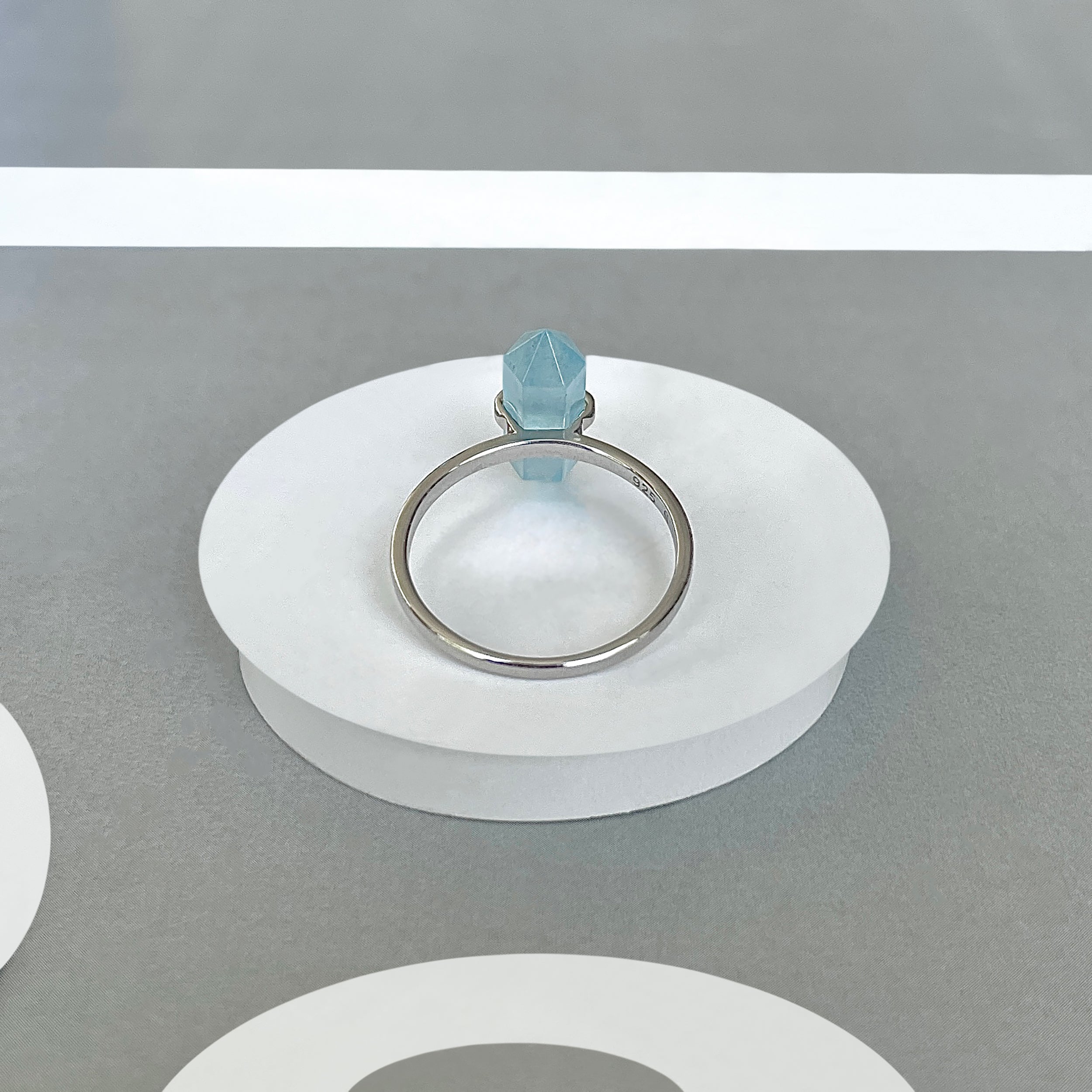 Aquamarine Ring-(AQM-SR-1748.)