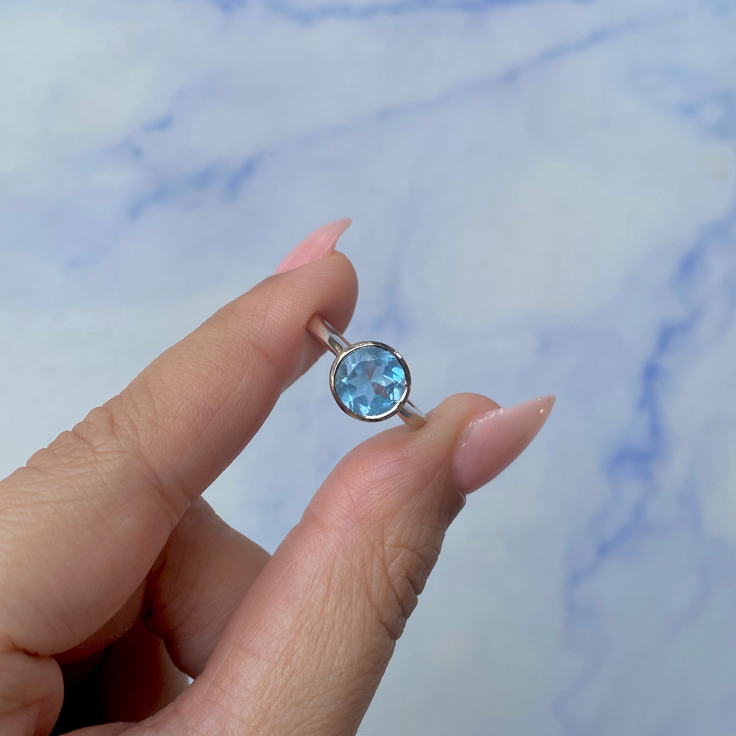 Aquamarine Ring-(AQM-SR-2756.)