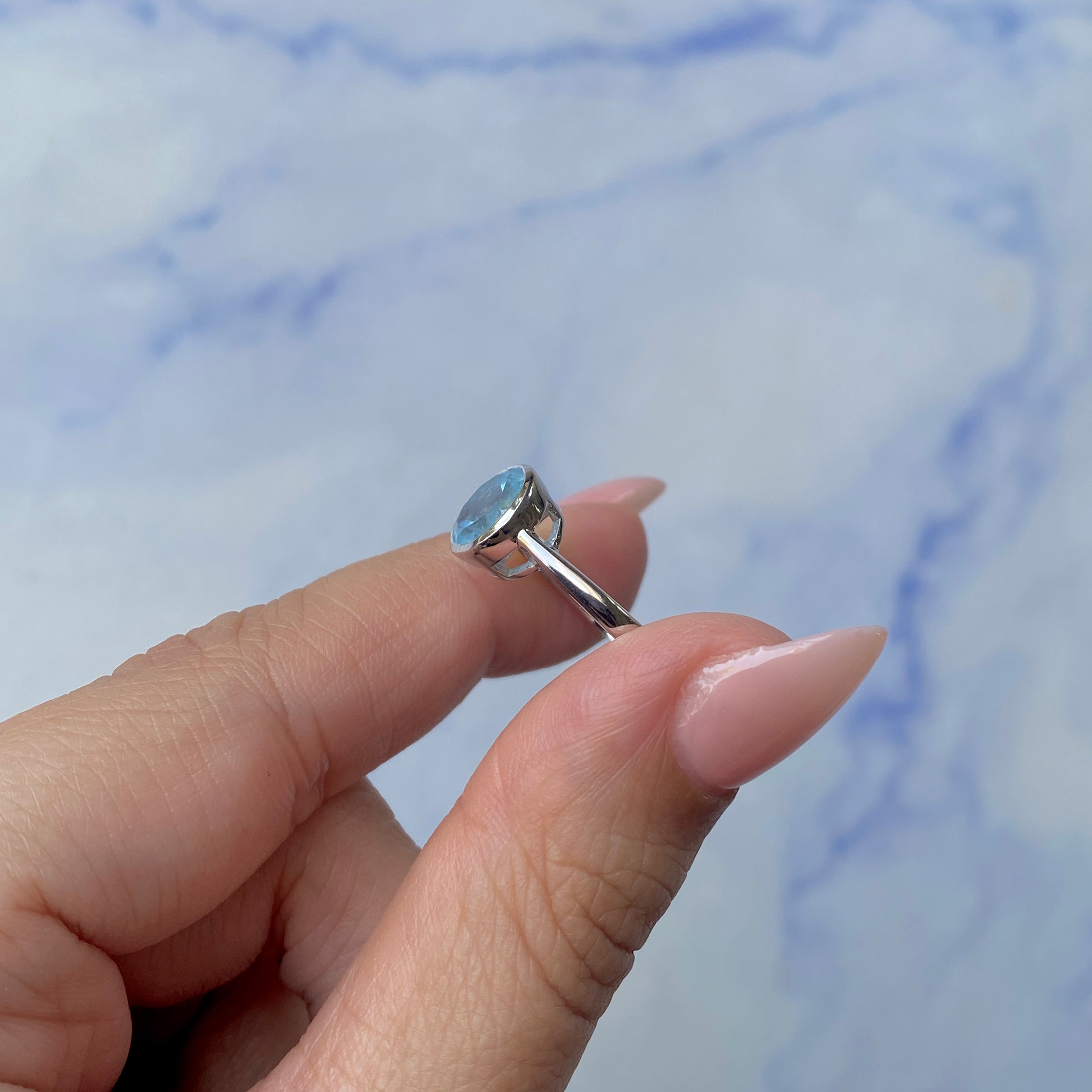 Aquamarine Ring-(AQM-SR-2756.)