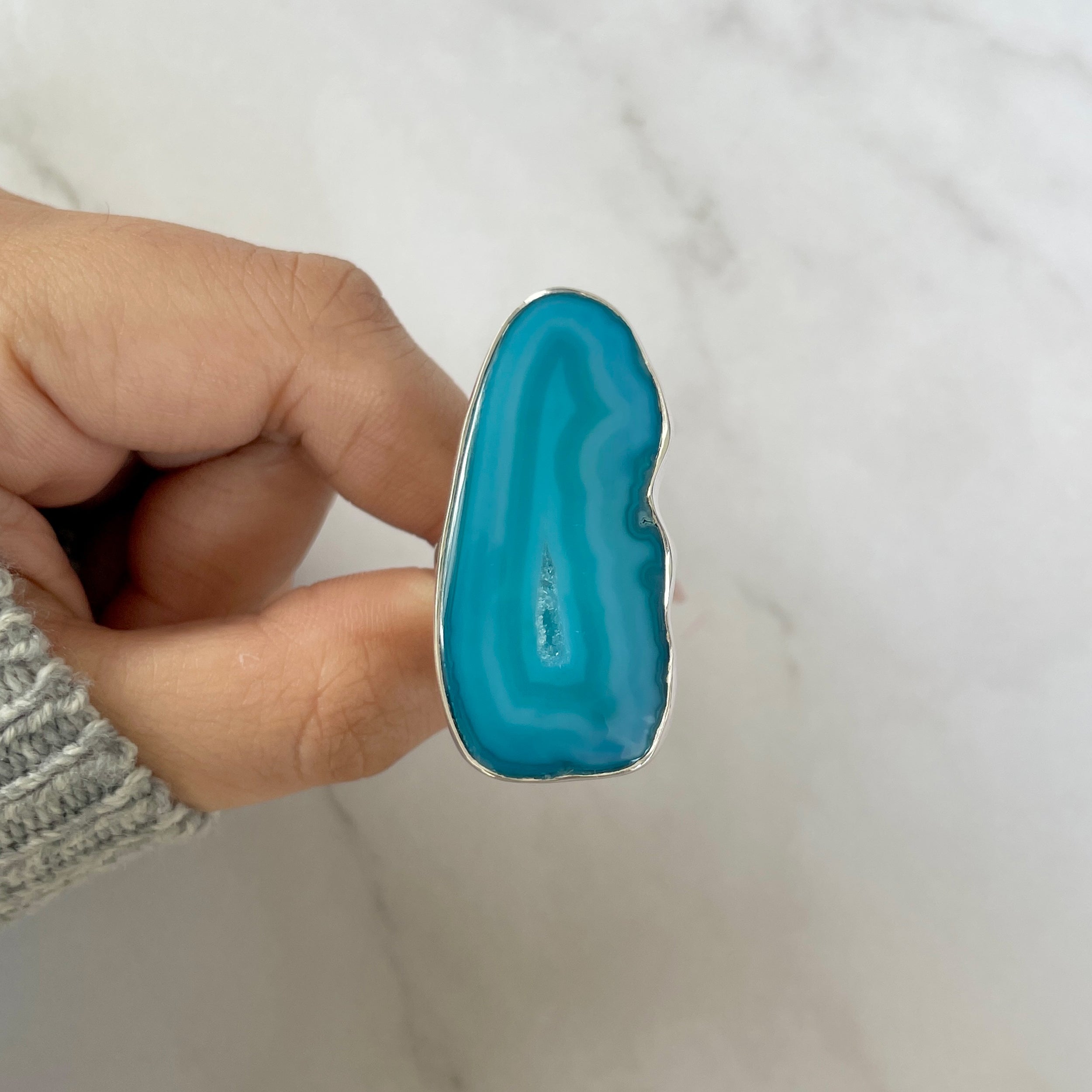 Seafoam Agate Ring-(ASF-R-12.)