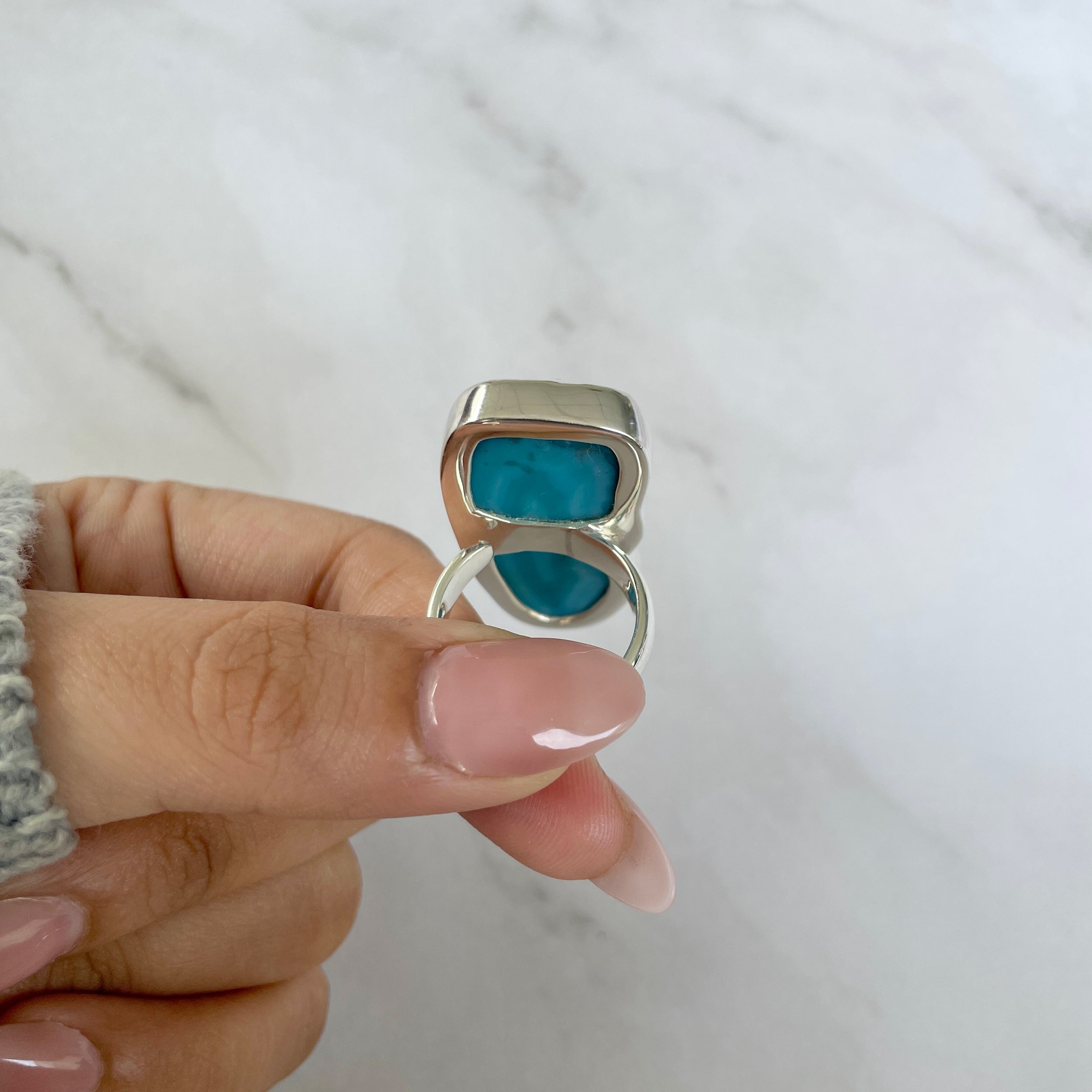 Seafoam Agate Ring-(ASF-R-12.)