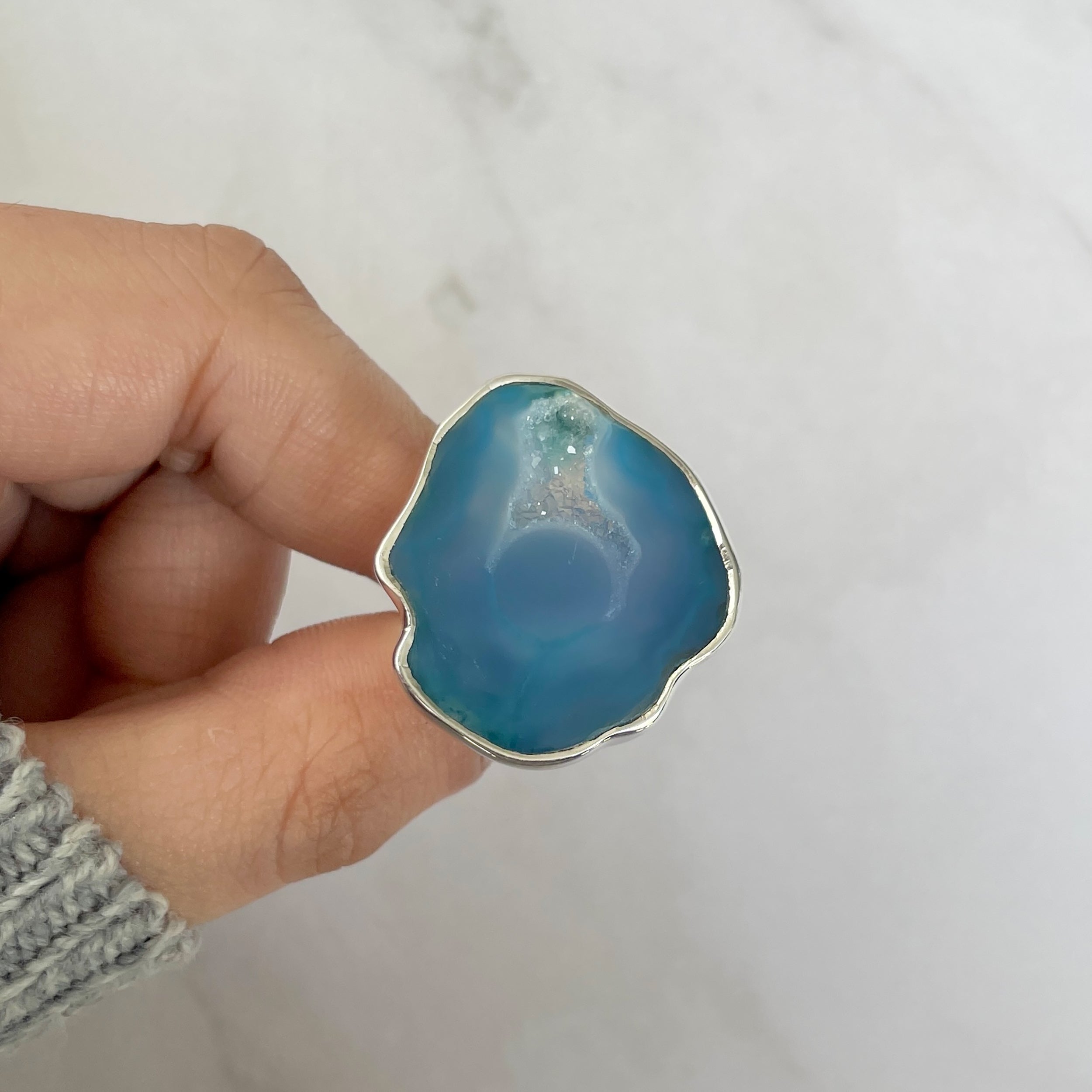 Seafoam Agate Ring-(ASF-R-13.)