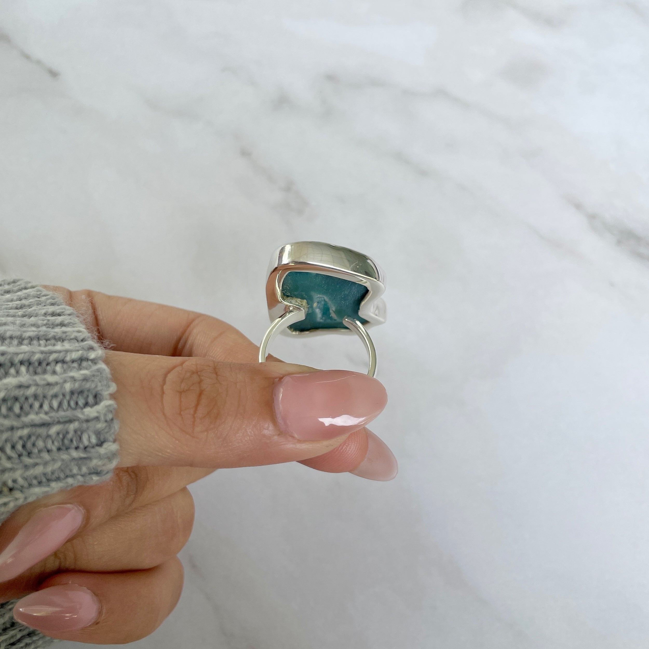 Seafoam Agate Ring-(ASF-R-14.)