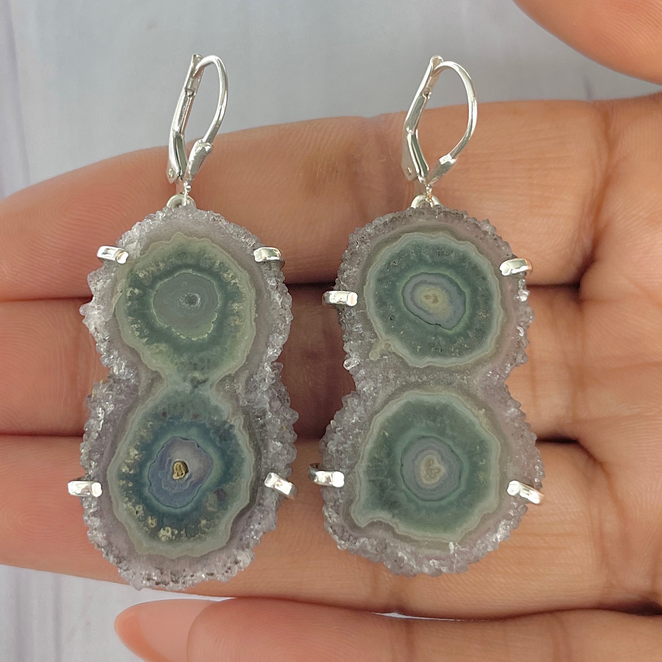 Amethyst Stalactite Earring-(ASL-E-10.)