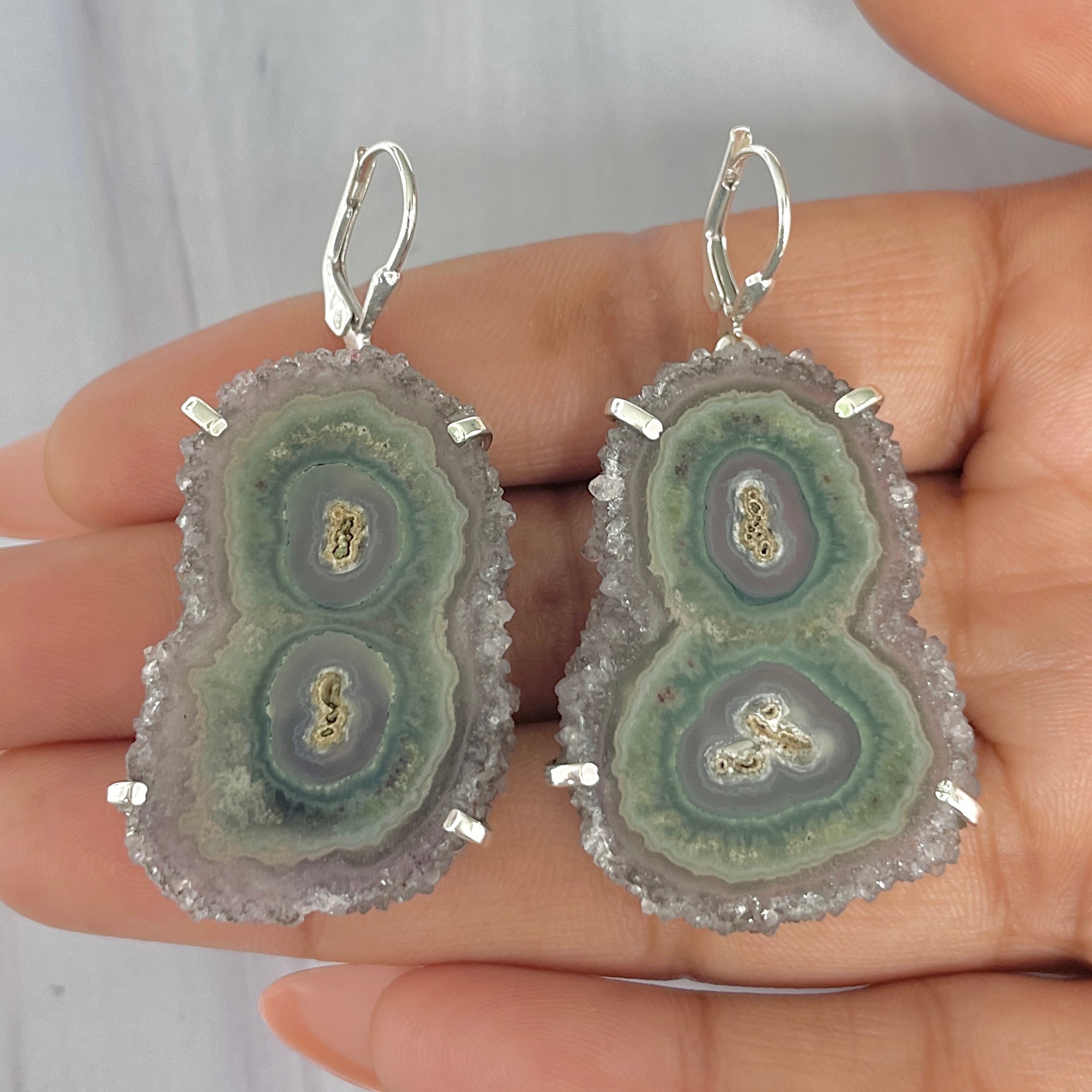 Amethyst Stalactite Earring-(ASL-E-12.)