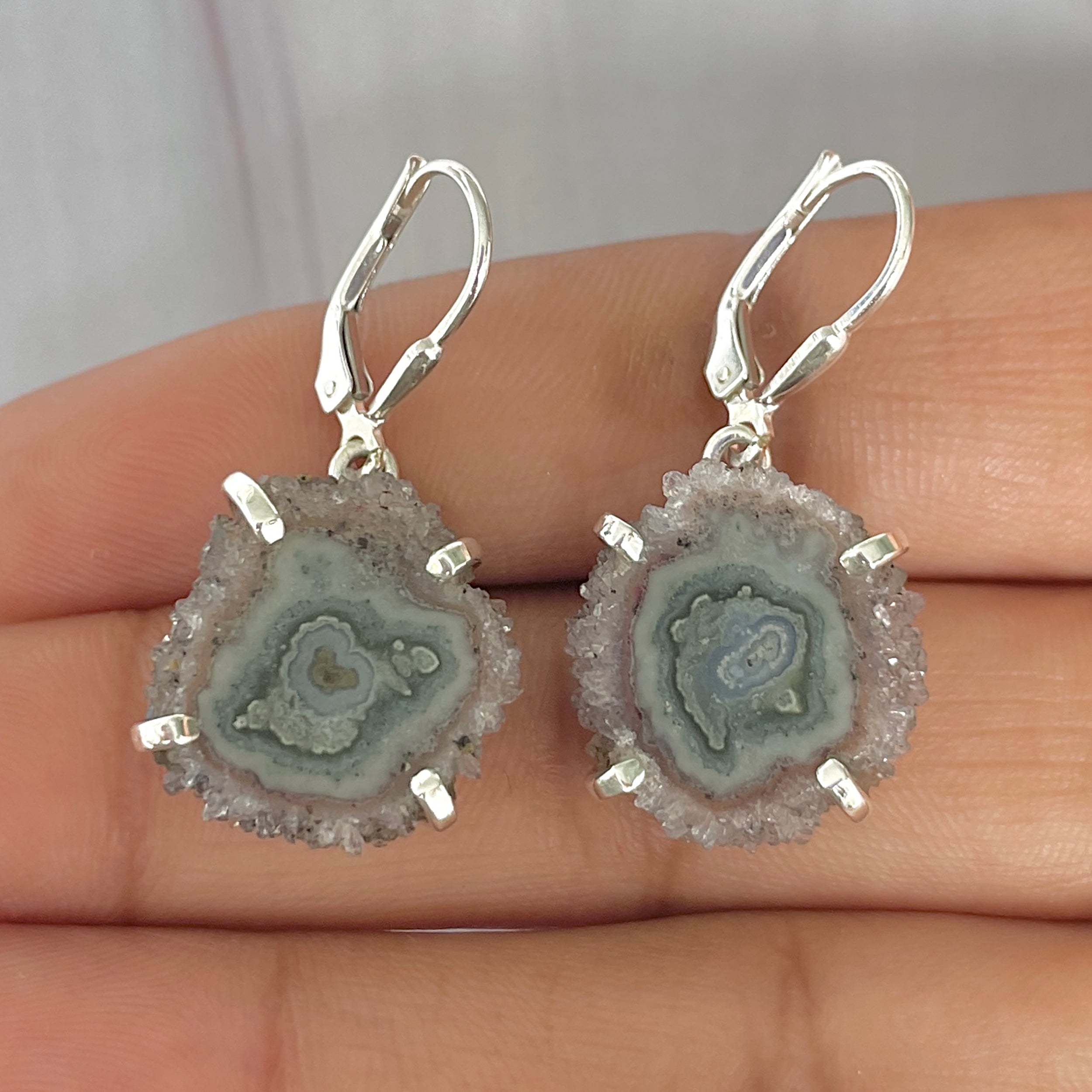 Amethyst Stalactite Earring-(ASL-E-16.)