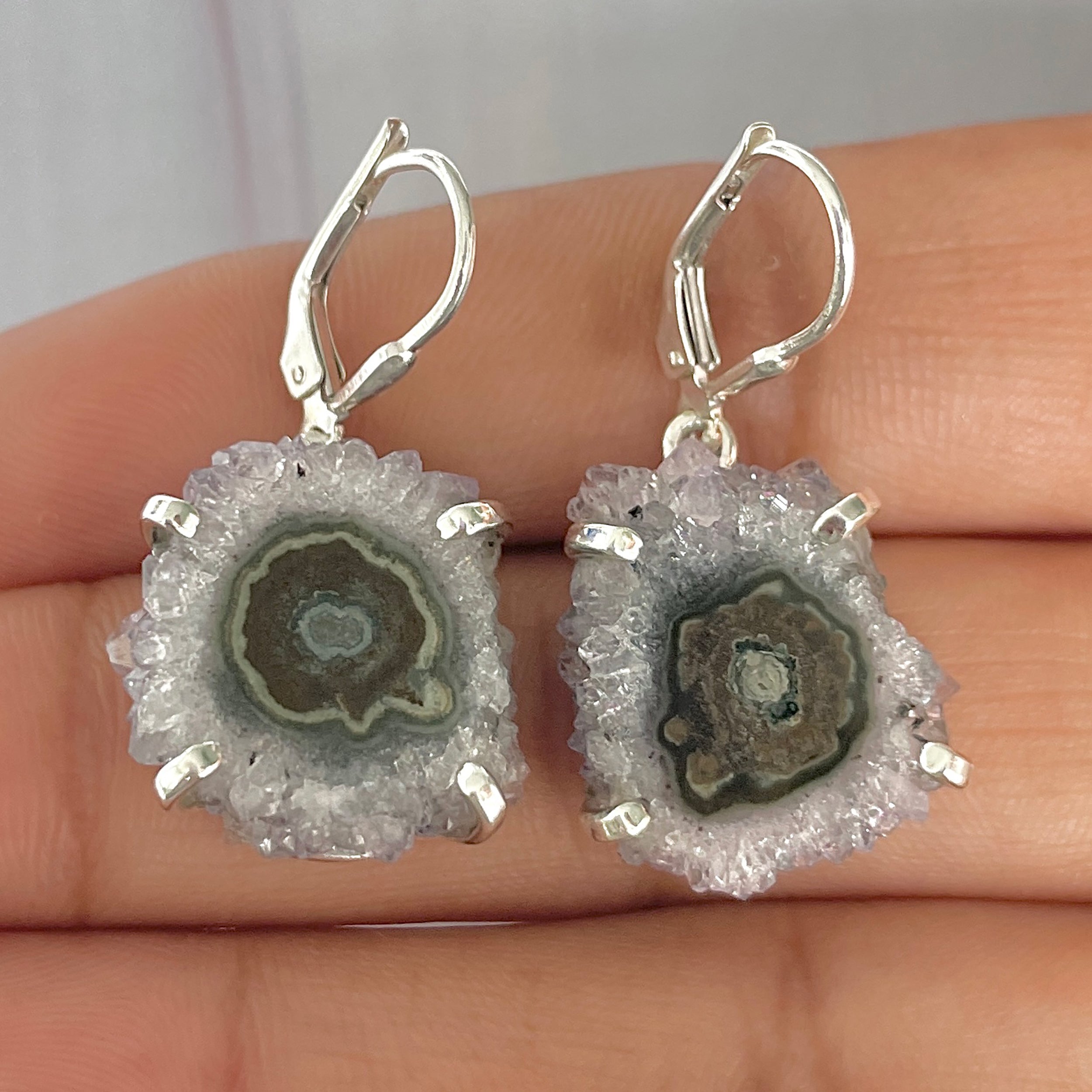 Amethyst Stalactite Earring-(ASL-E-18.)