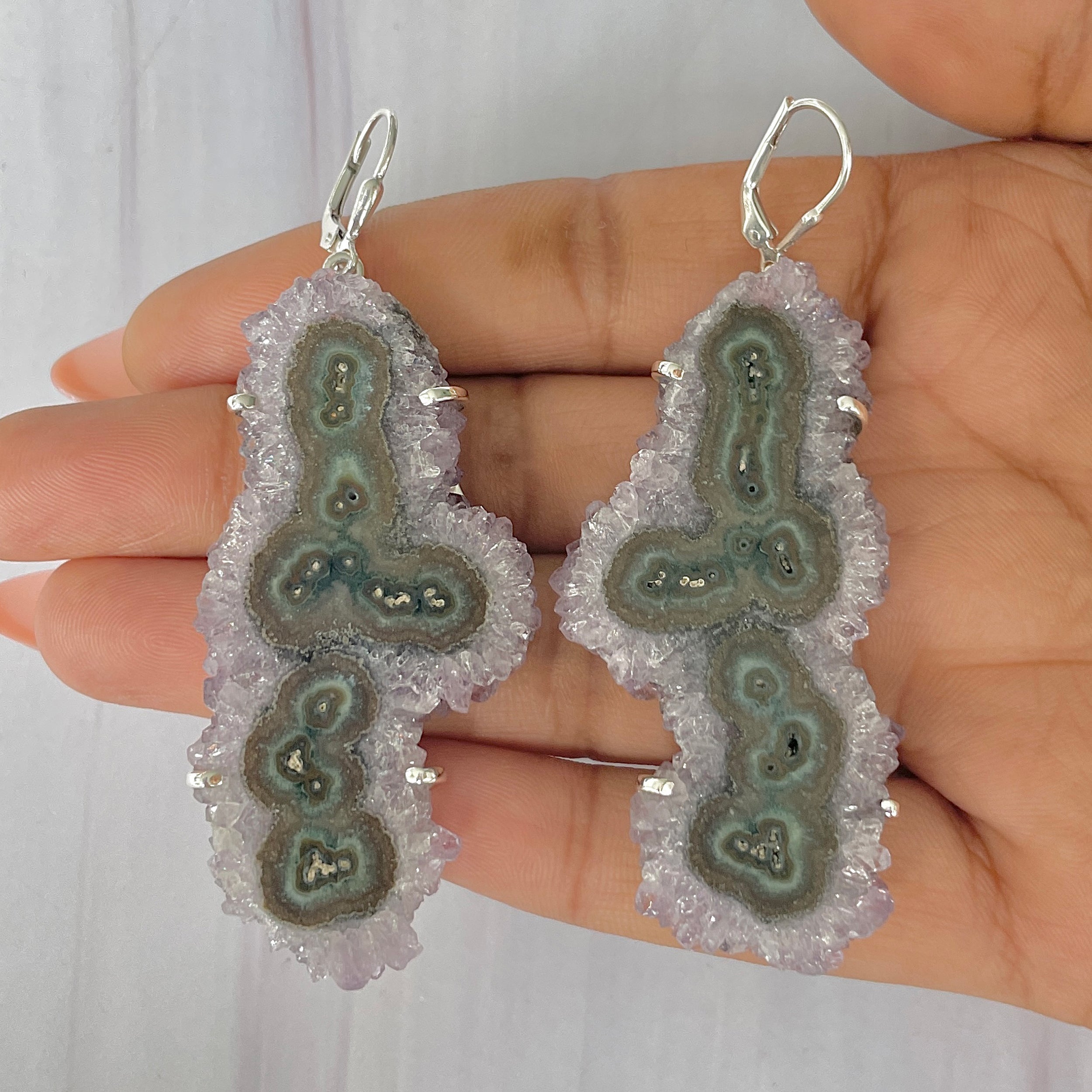 Amethyst Stalactite Earring-(ASL-E-2.)