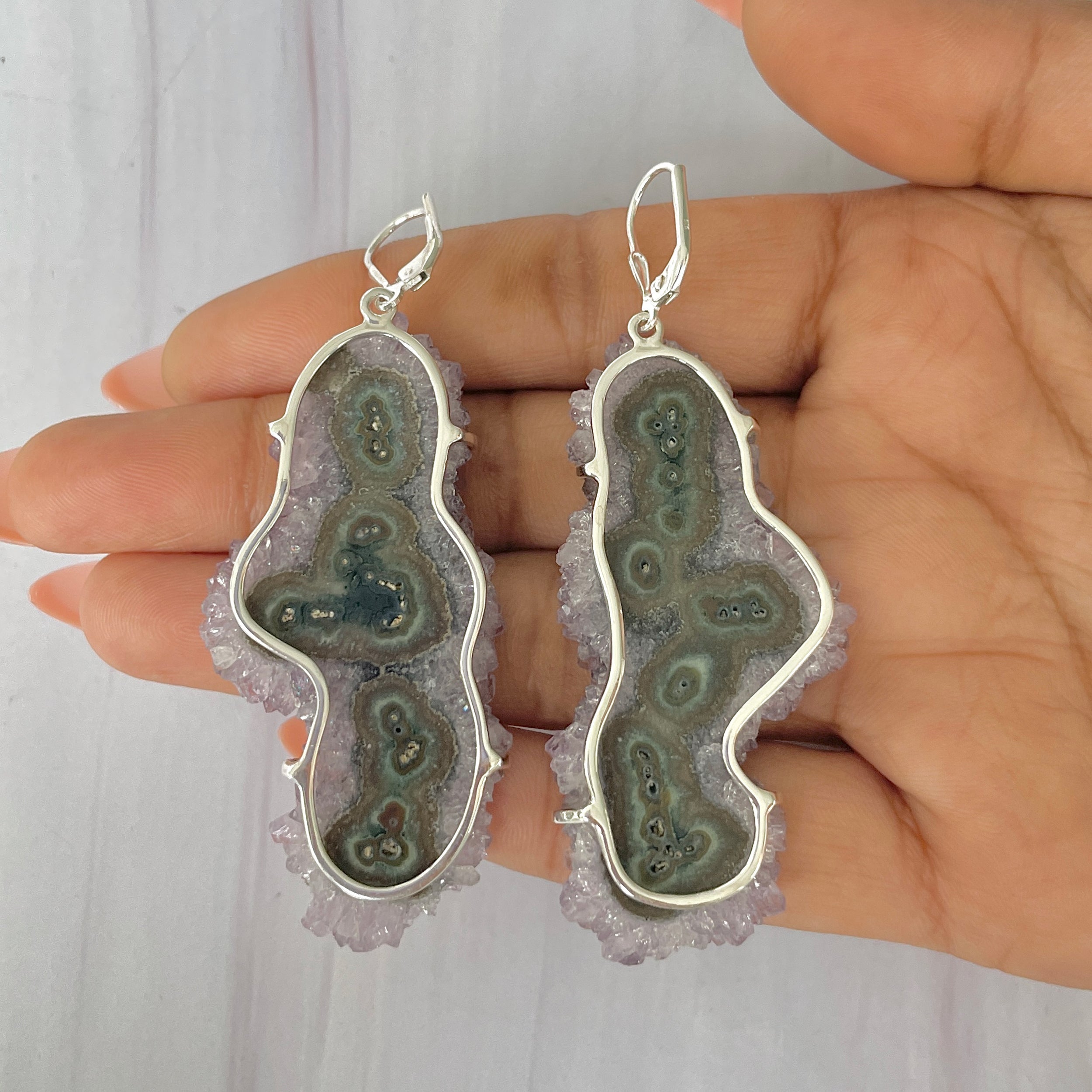 Amethyst Stalactite Earring-(ASL-E-2.)