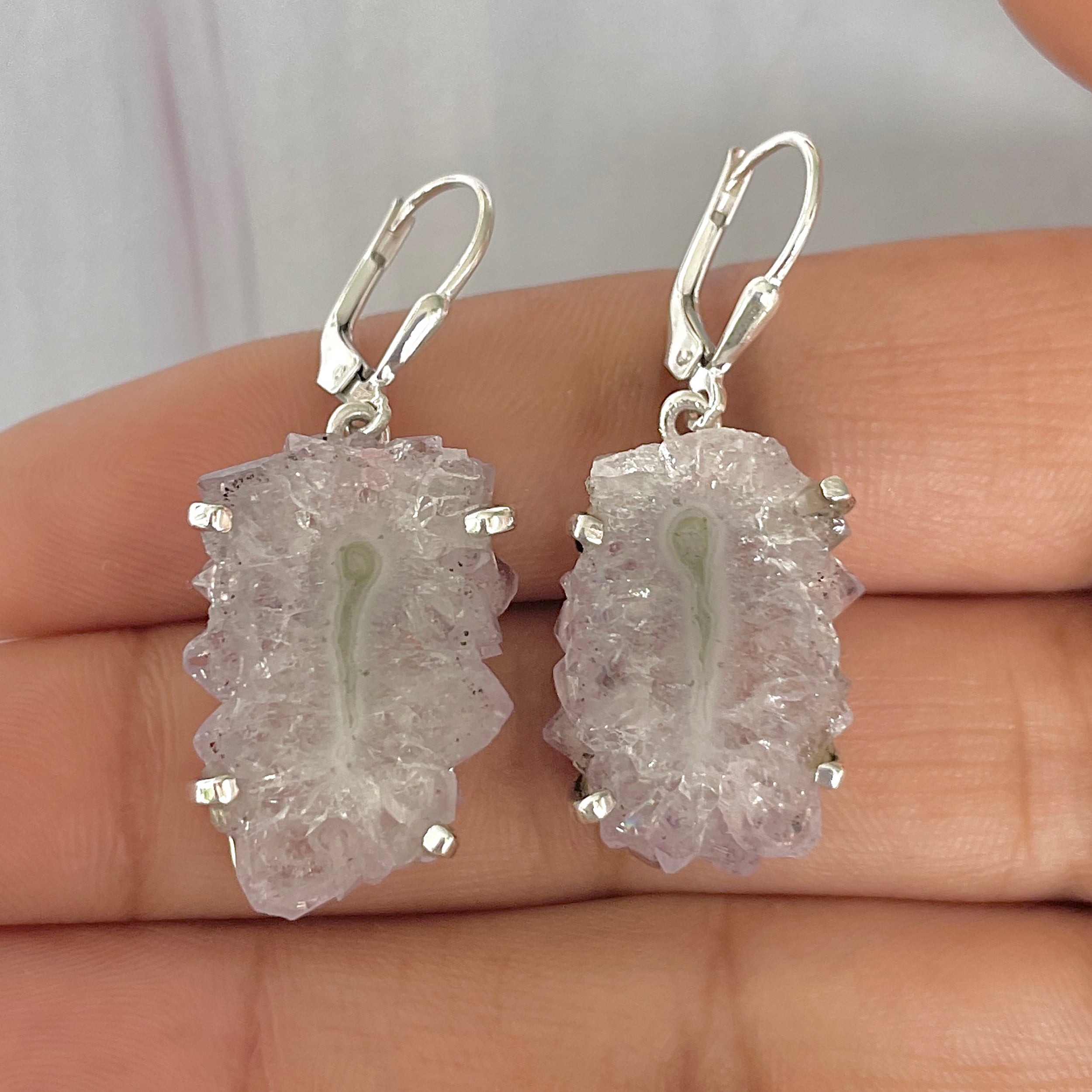 Amethyst Stalactite Earring-(ASL-E-21.)