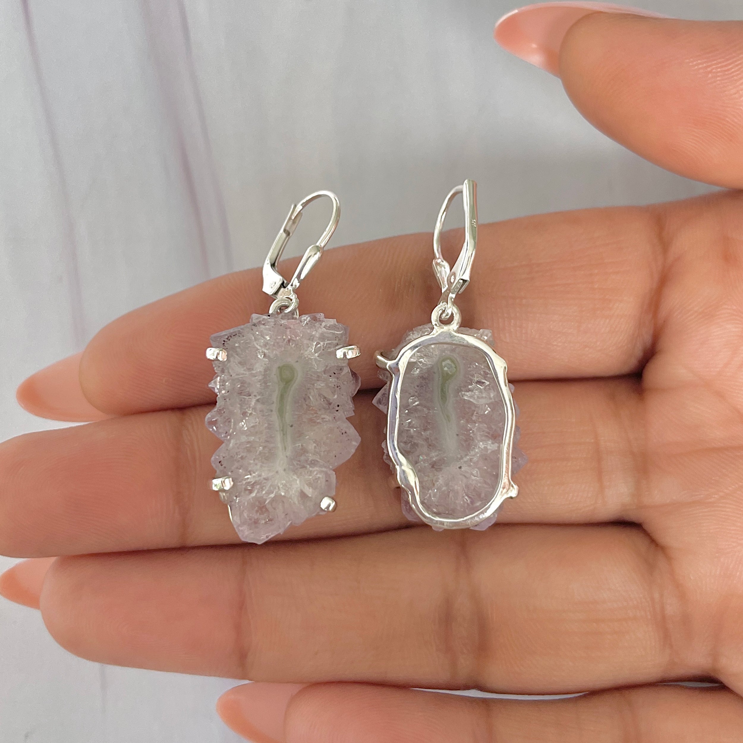 Amethyst Stalactite Earring-(ASL-E-21.)