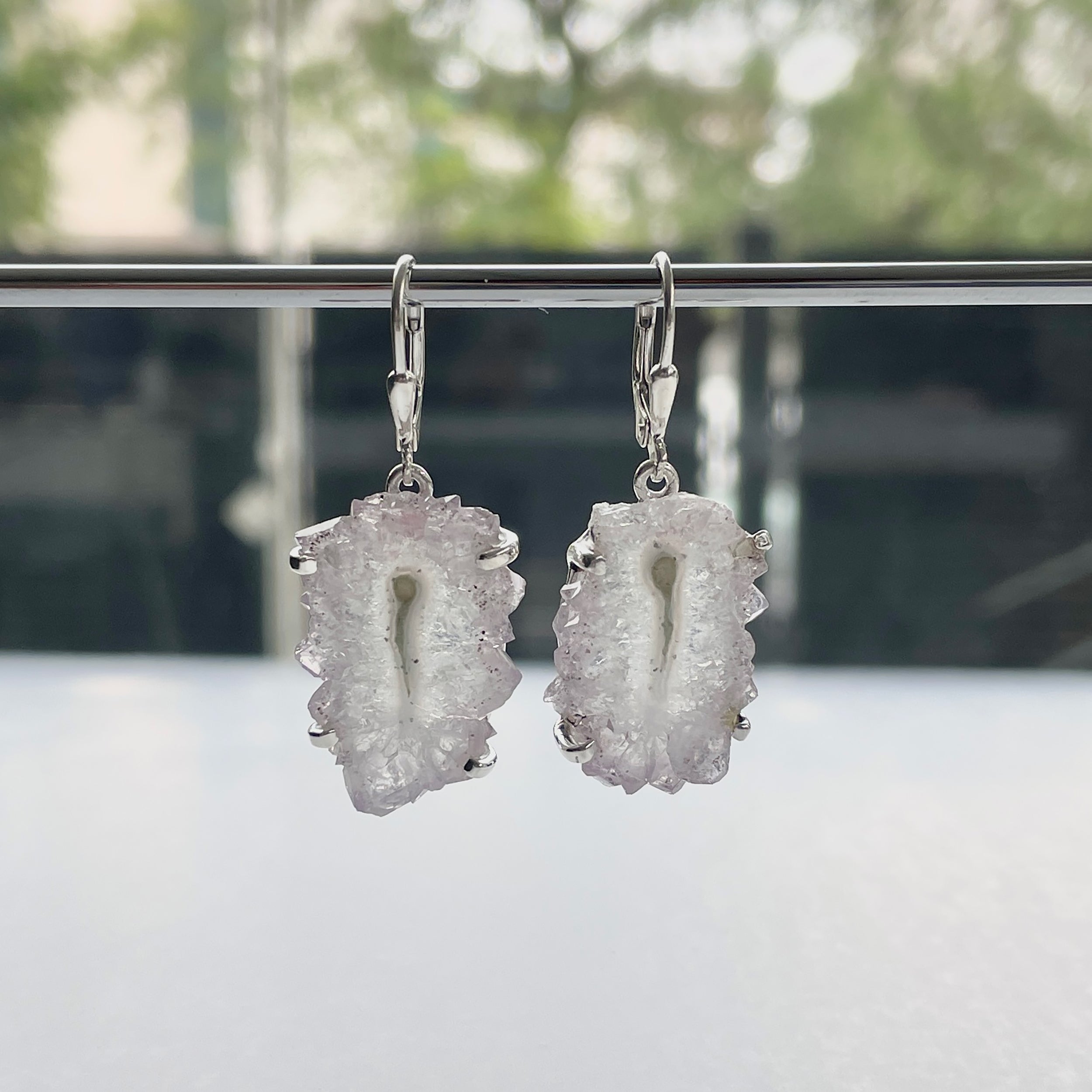 Amethyst Stalactite Earring-(ASL-E-21.)