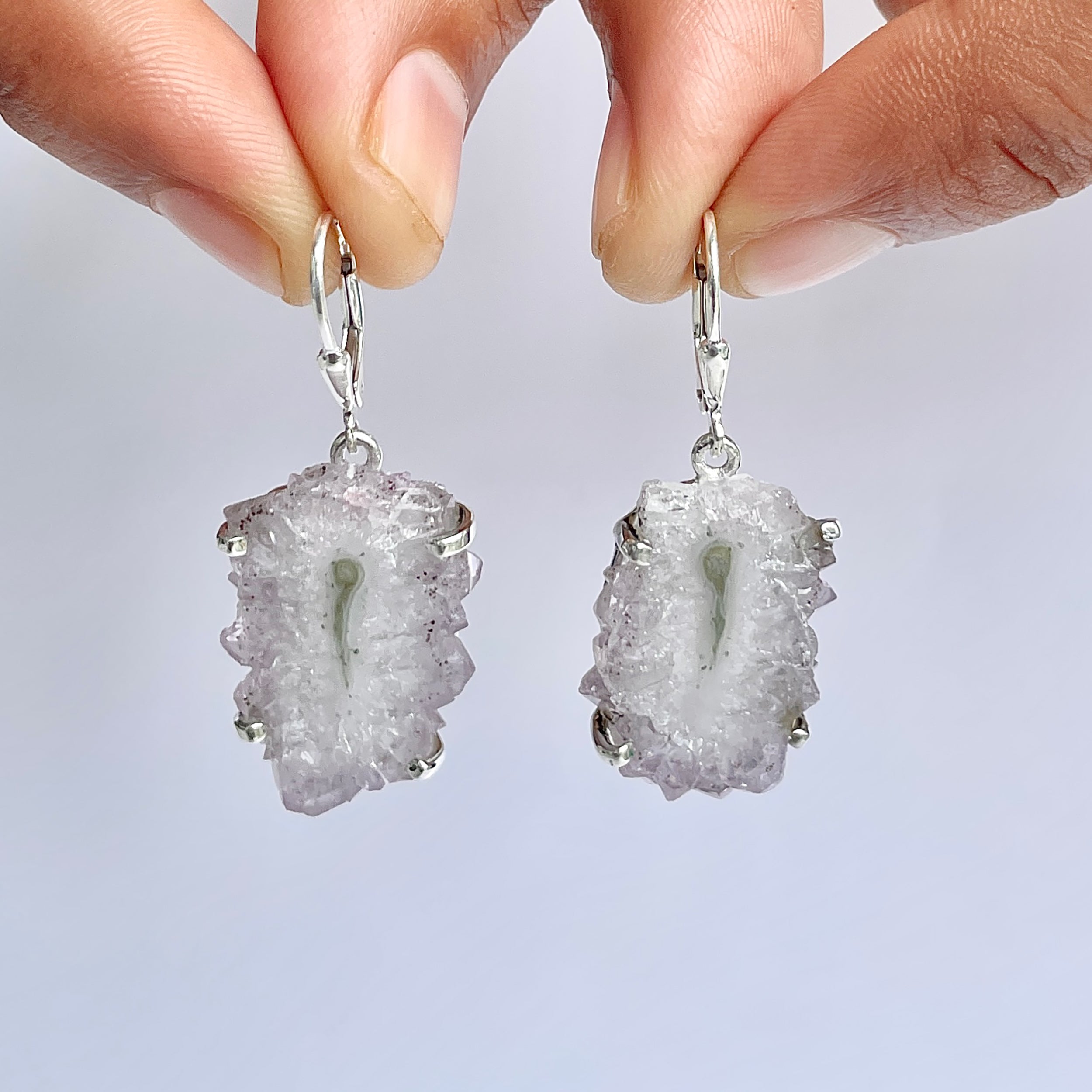 Amethyst Stalactite Earring-(ASL-E-21.)
