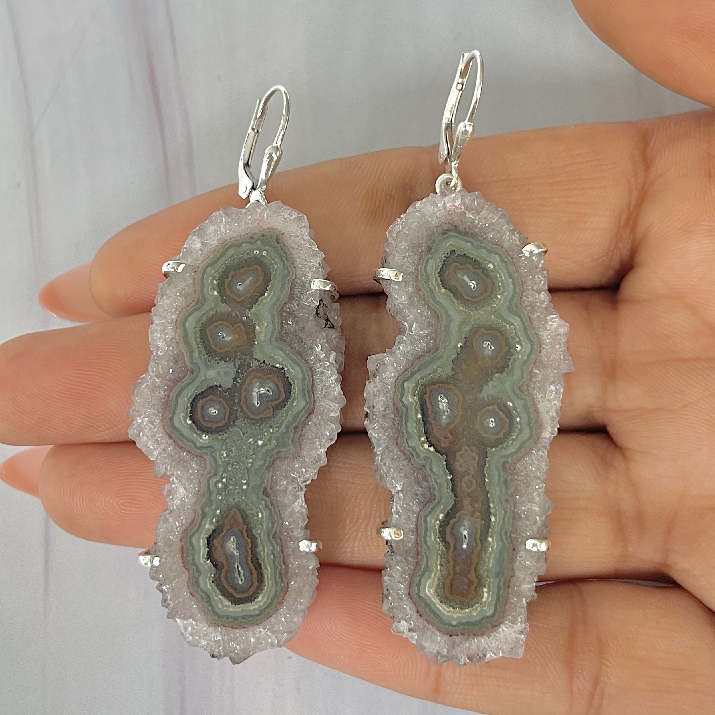 Amethyst Stalactite Earring-(ASL-E-3.)