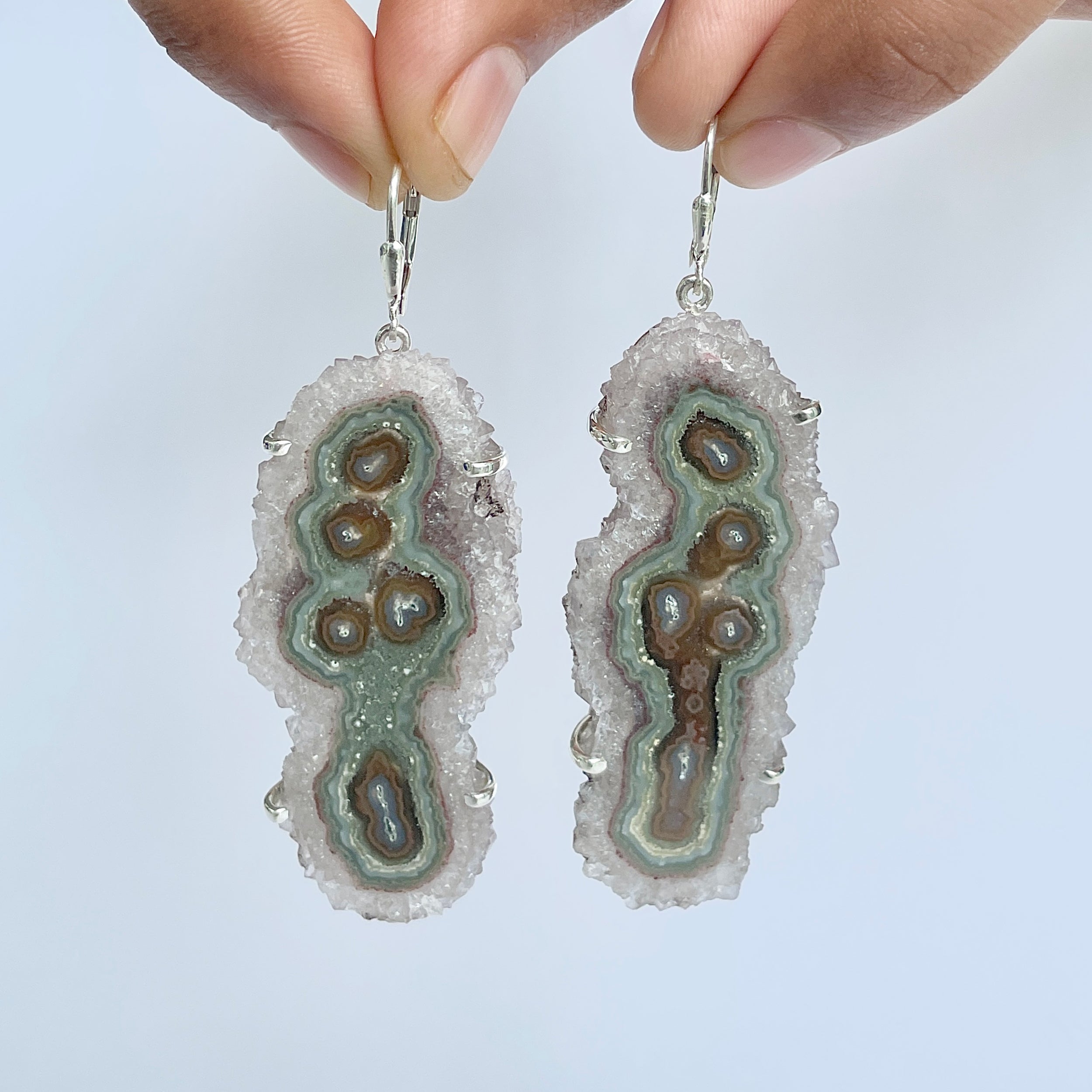 Amethyst Stalactite Earring-(ASL-E-3.)