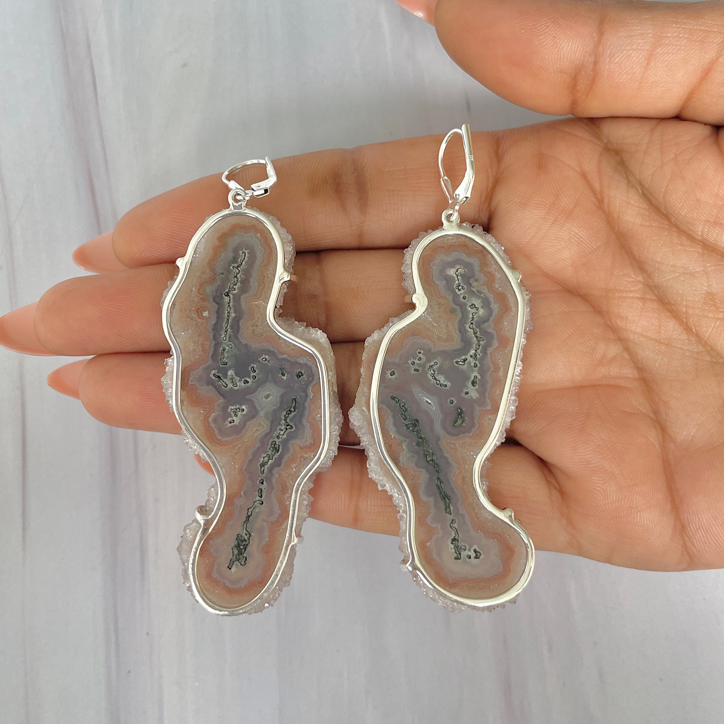 Amethyst Stalactite Earring-(ASL-E-6.)