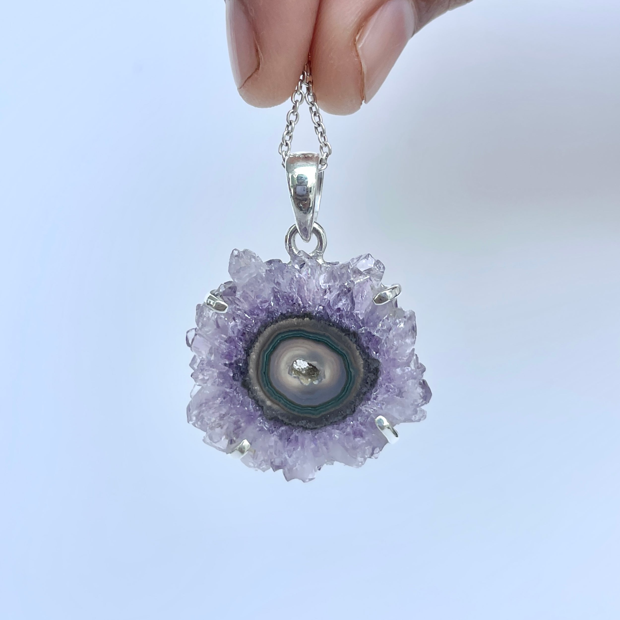 Amethyst Stalactite Pendant-(ASL-P-1.)