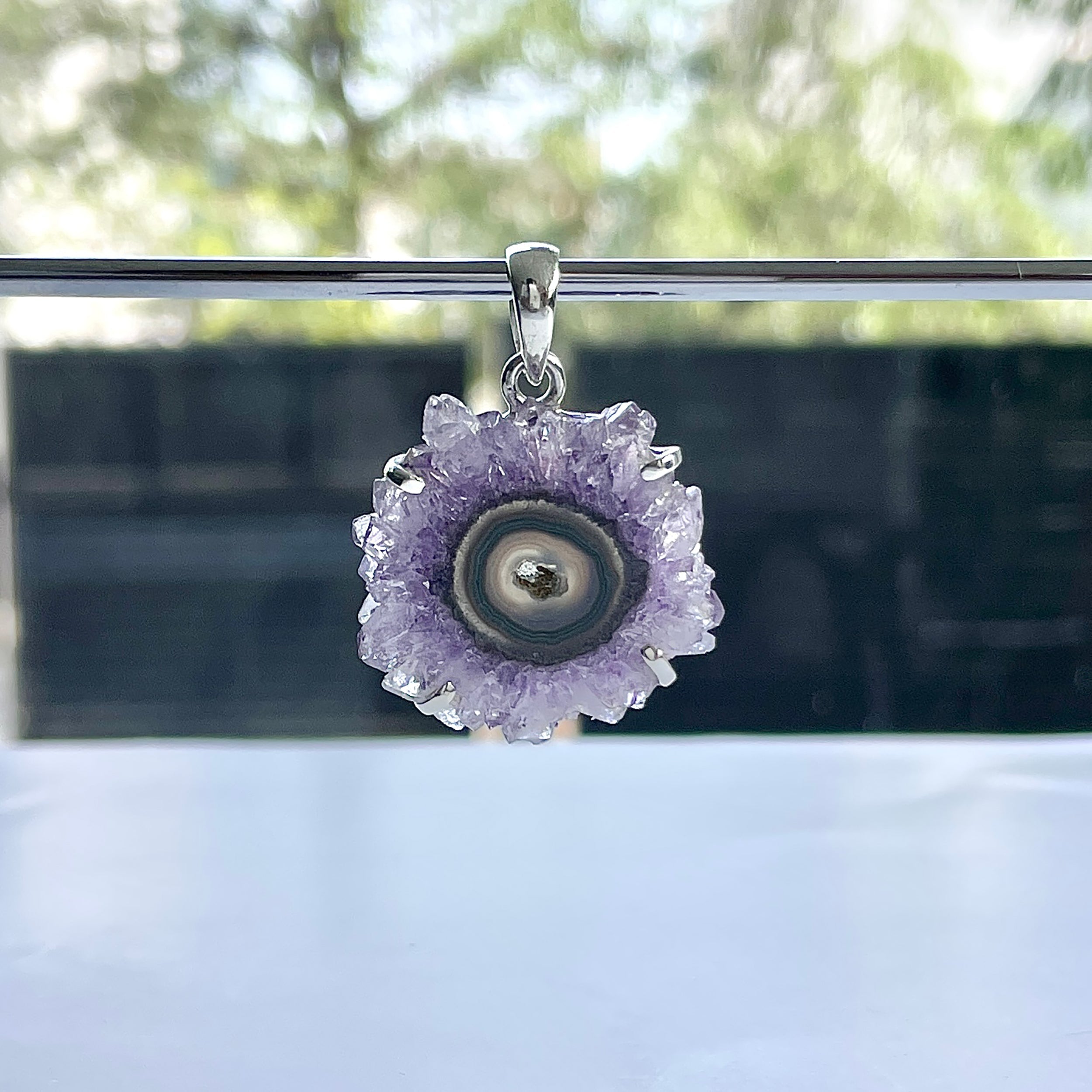 Amethyst Stalactite Pendant-(ASL-P-1.)