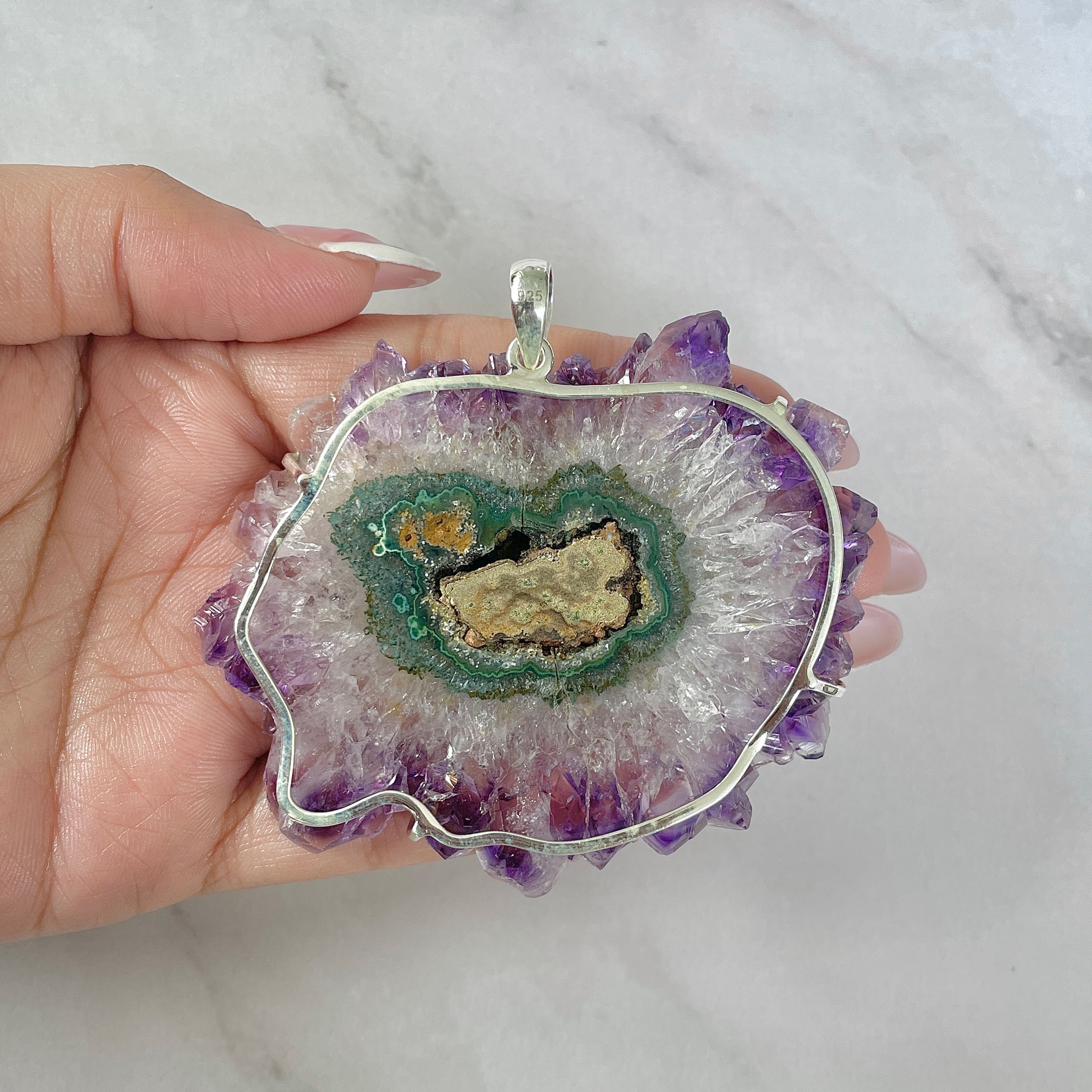 Amethyst Stalactite Pendant-(ASL-P-100.)