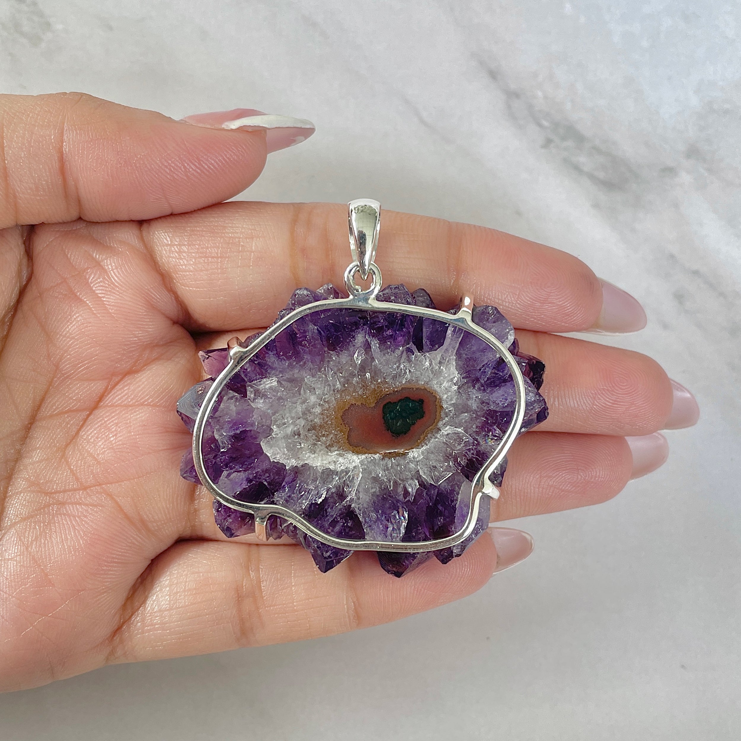 Amethyst Stalactite Pendant-(ASL-P-101.)