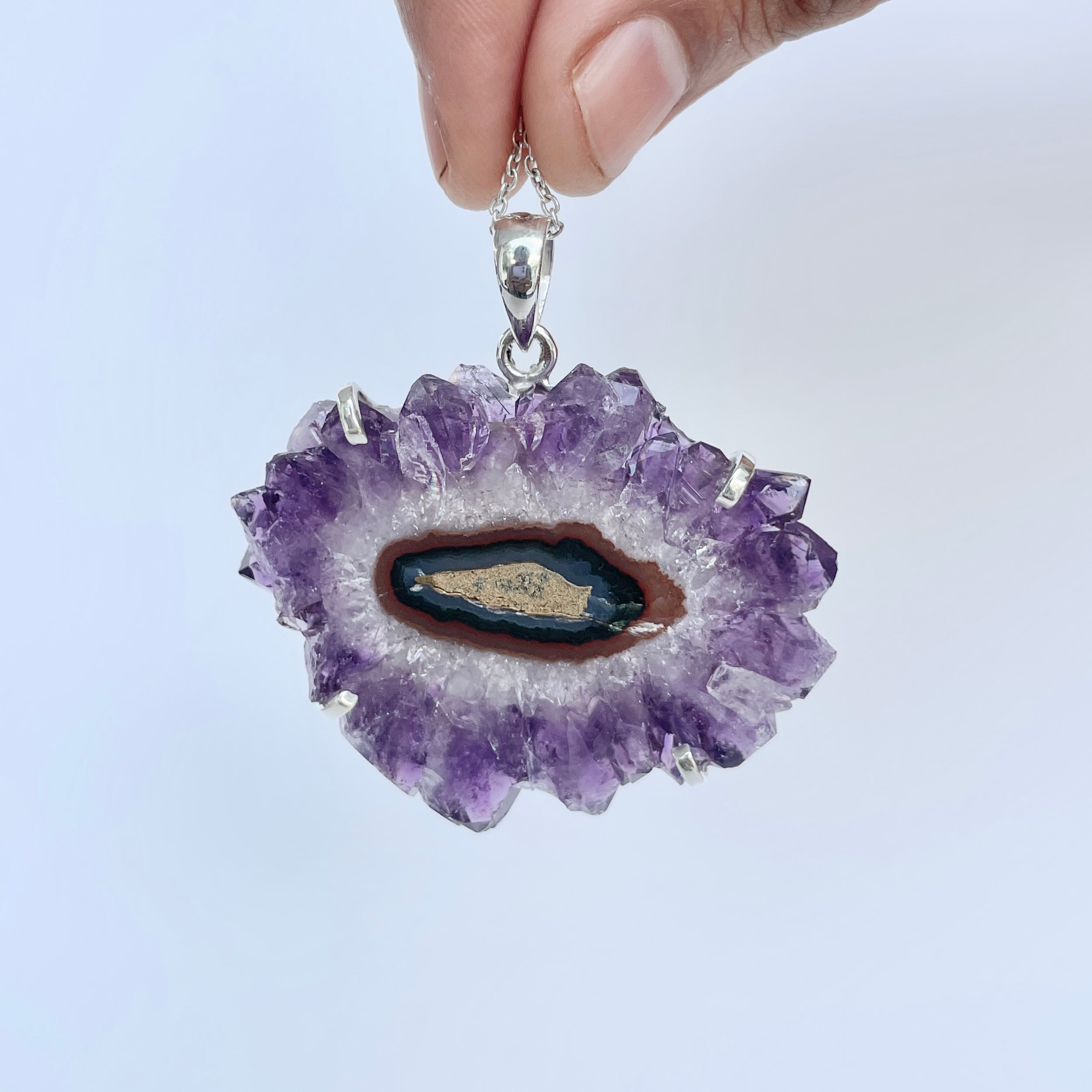 Amethyst Stalactite Pendant-(ASL-P-101.)