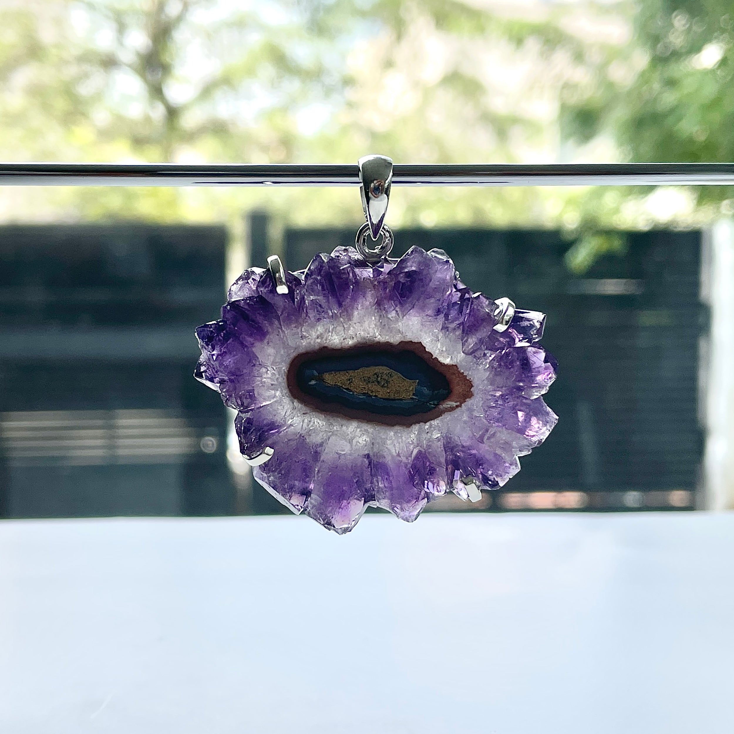 Amethyst Stalactite Pendant-(ASL-P-101.)