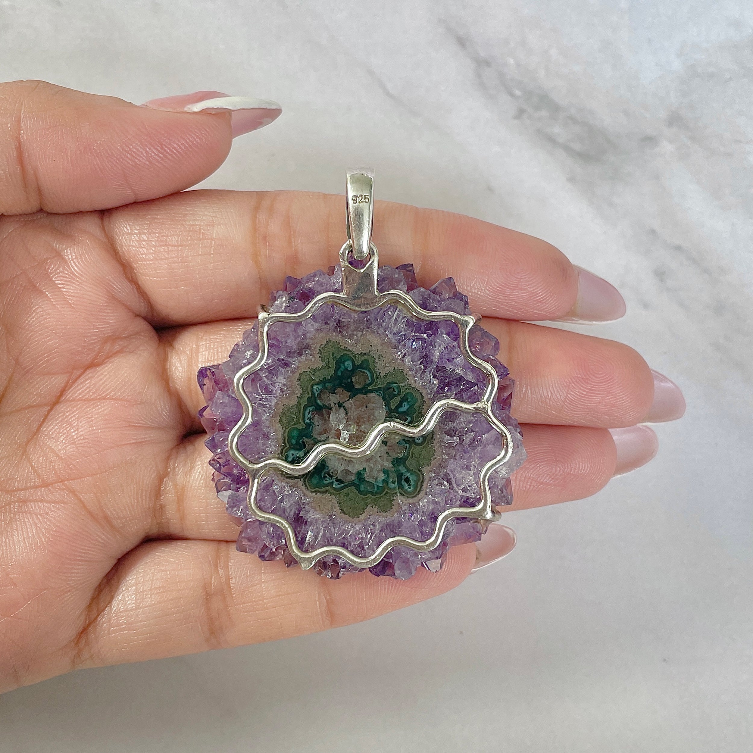 Amethyst Stalactite Pendant-(ASL-P-102.)